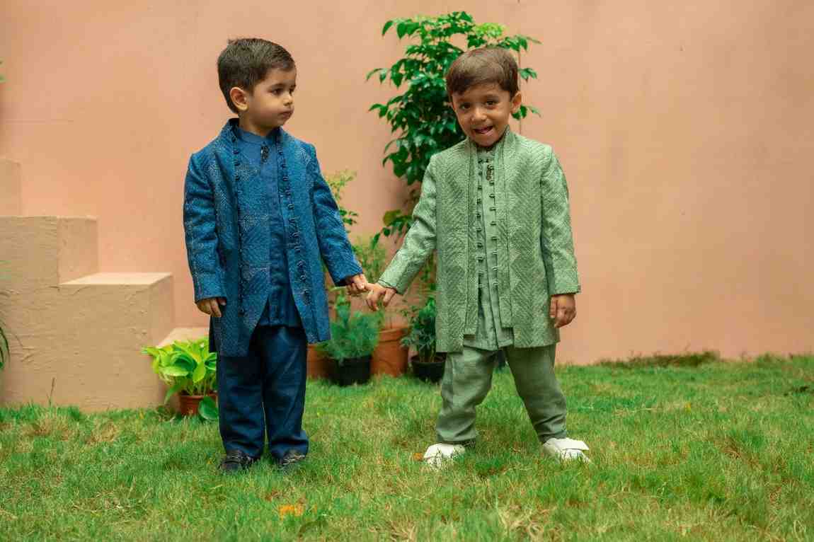 Blue Deer Jacket Set