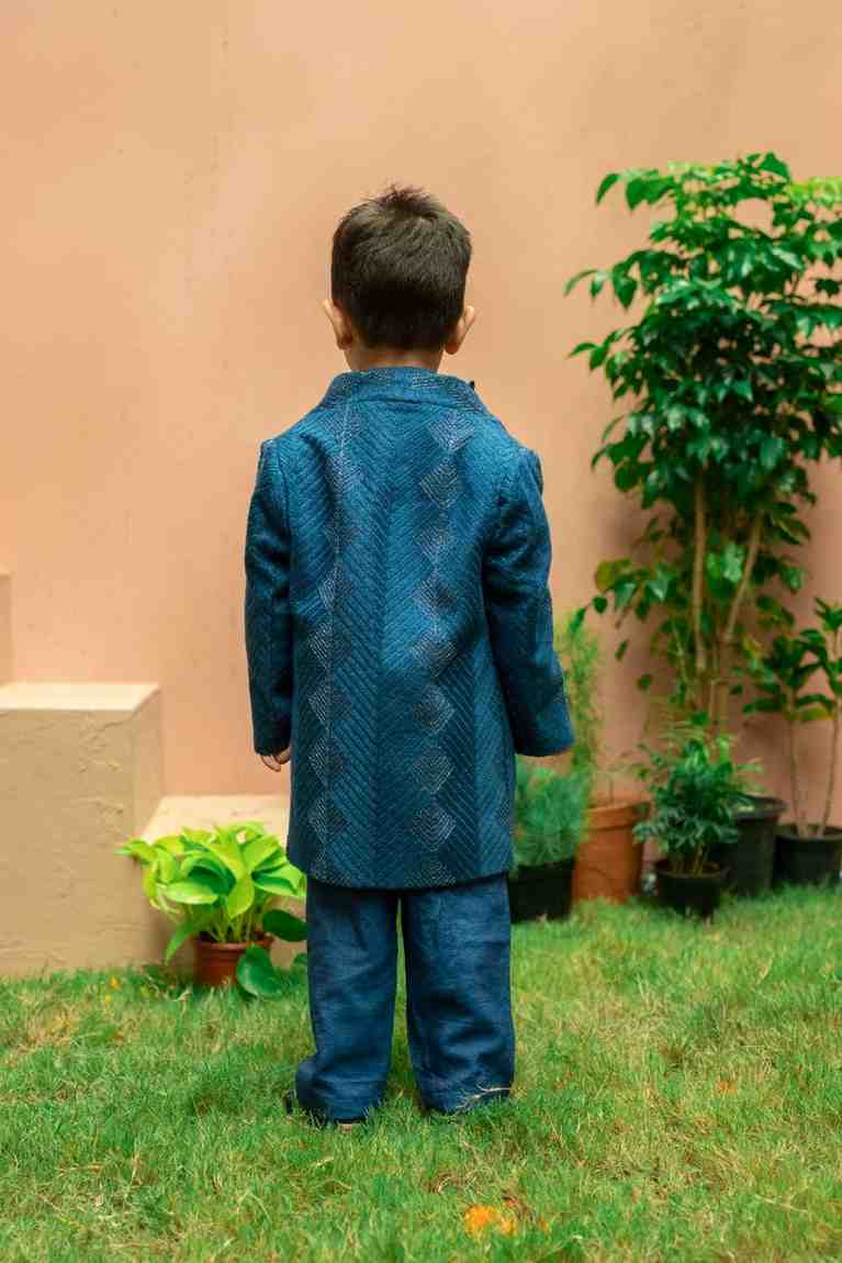 Blue Deer Jacket Set