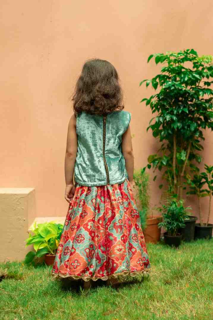 Top with Patola Ghaghra