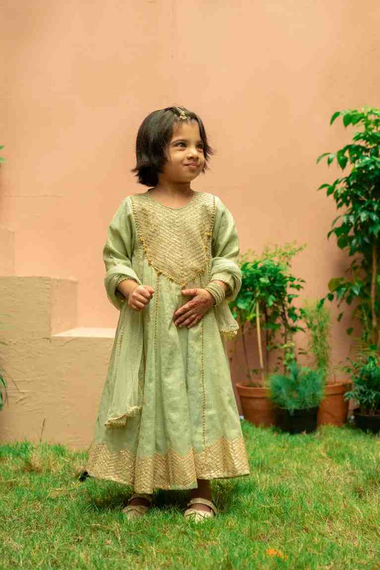 Mint Green Anarkali Set