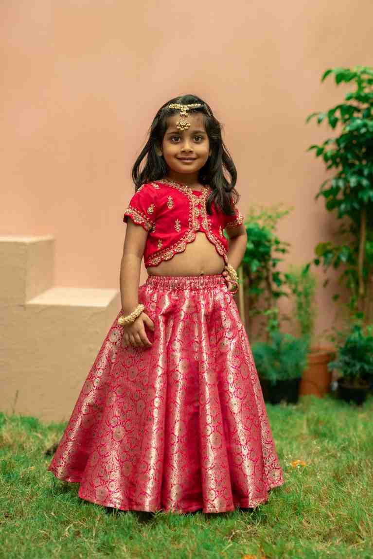 Hot Pink Ghaghra Blouse