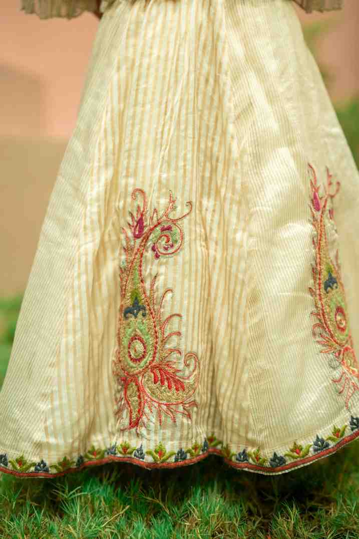 Off White Ghaghra Blouse