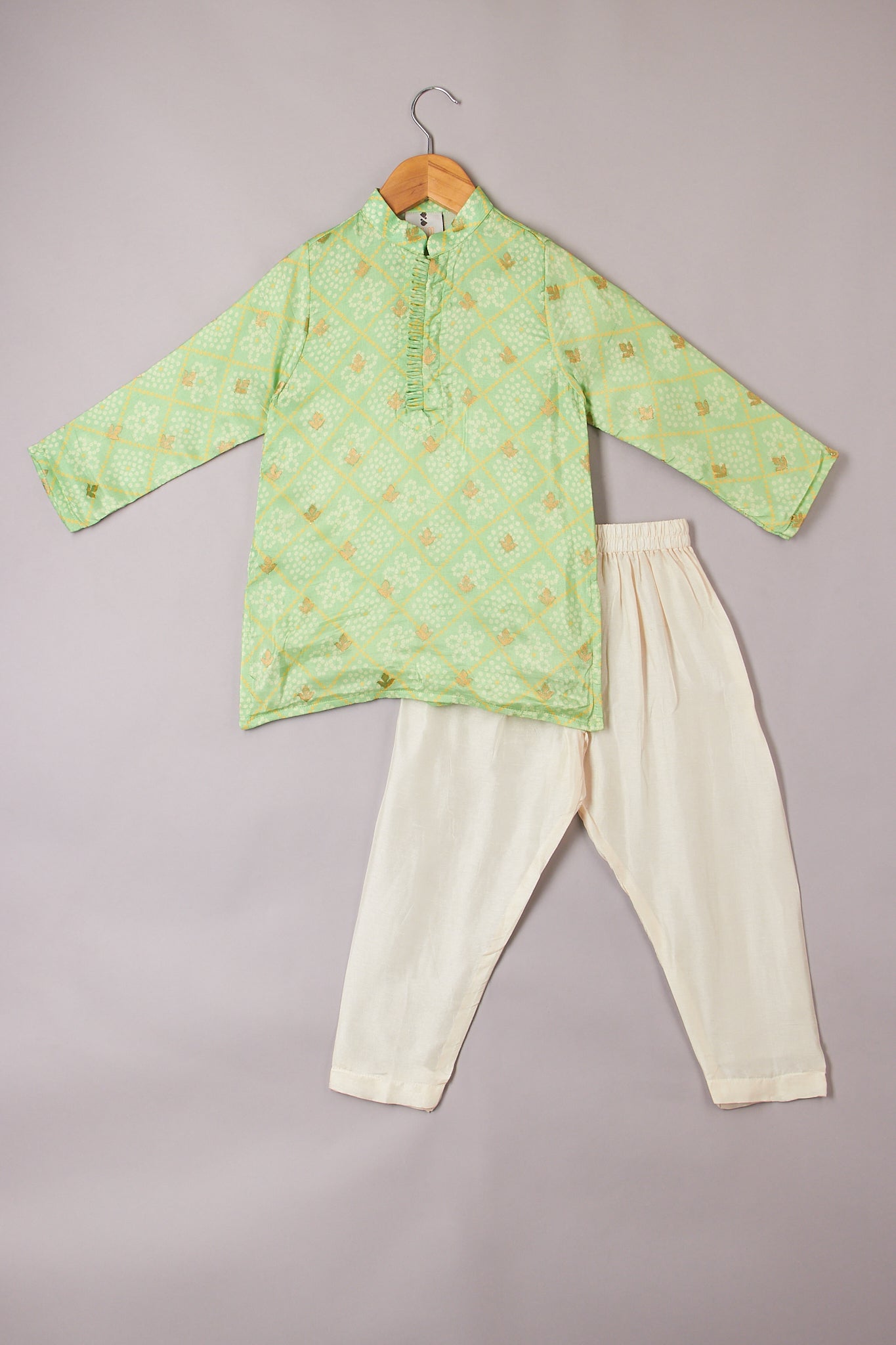 Neon Green Bundhaj Kurta And Pyjama - P&S Company