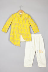 Yellow Zari Embroidered Sherwani