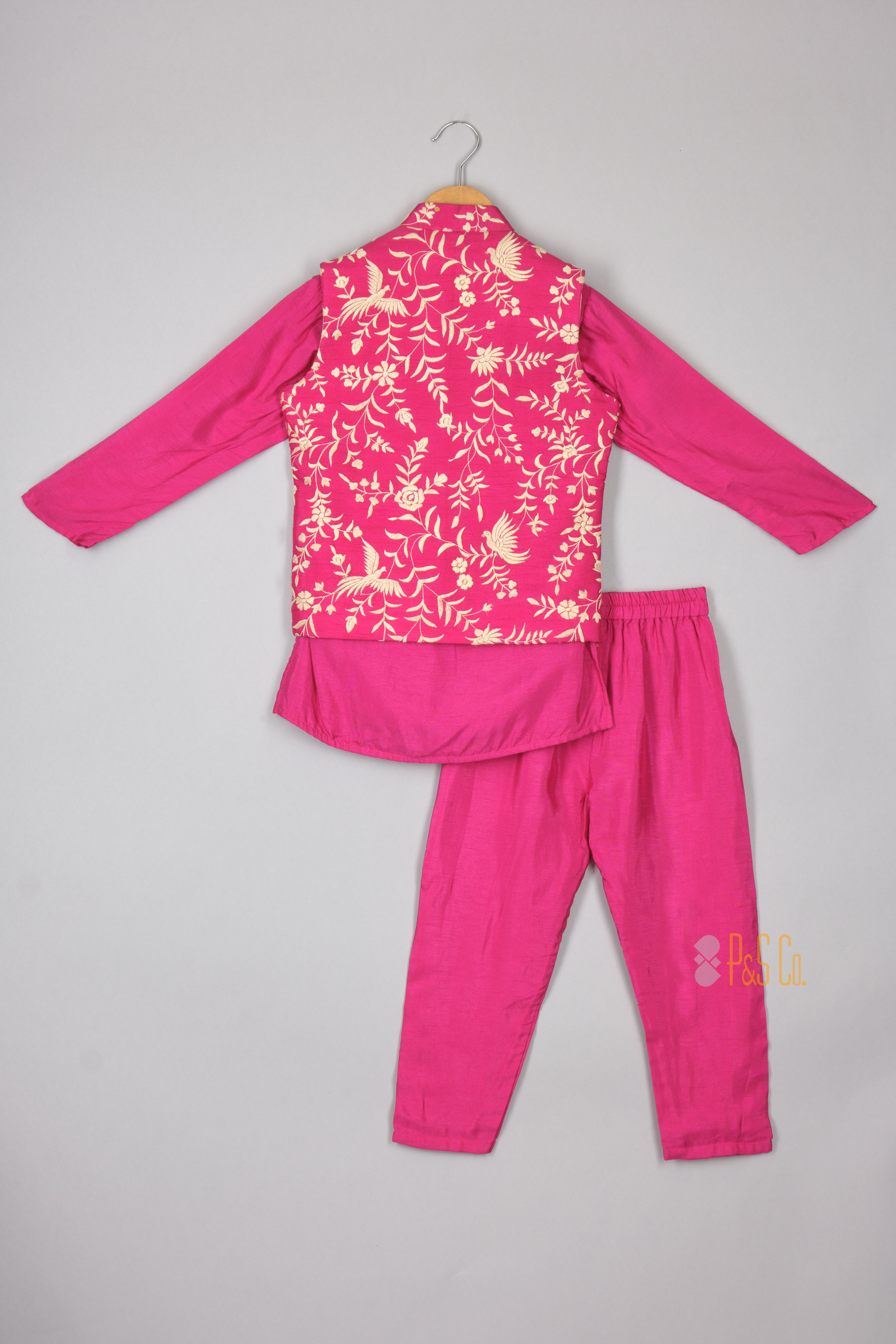 Magenda Navdha Nehru Jacket Set