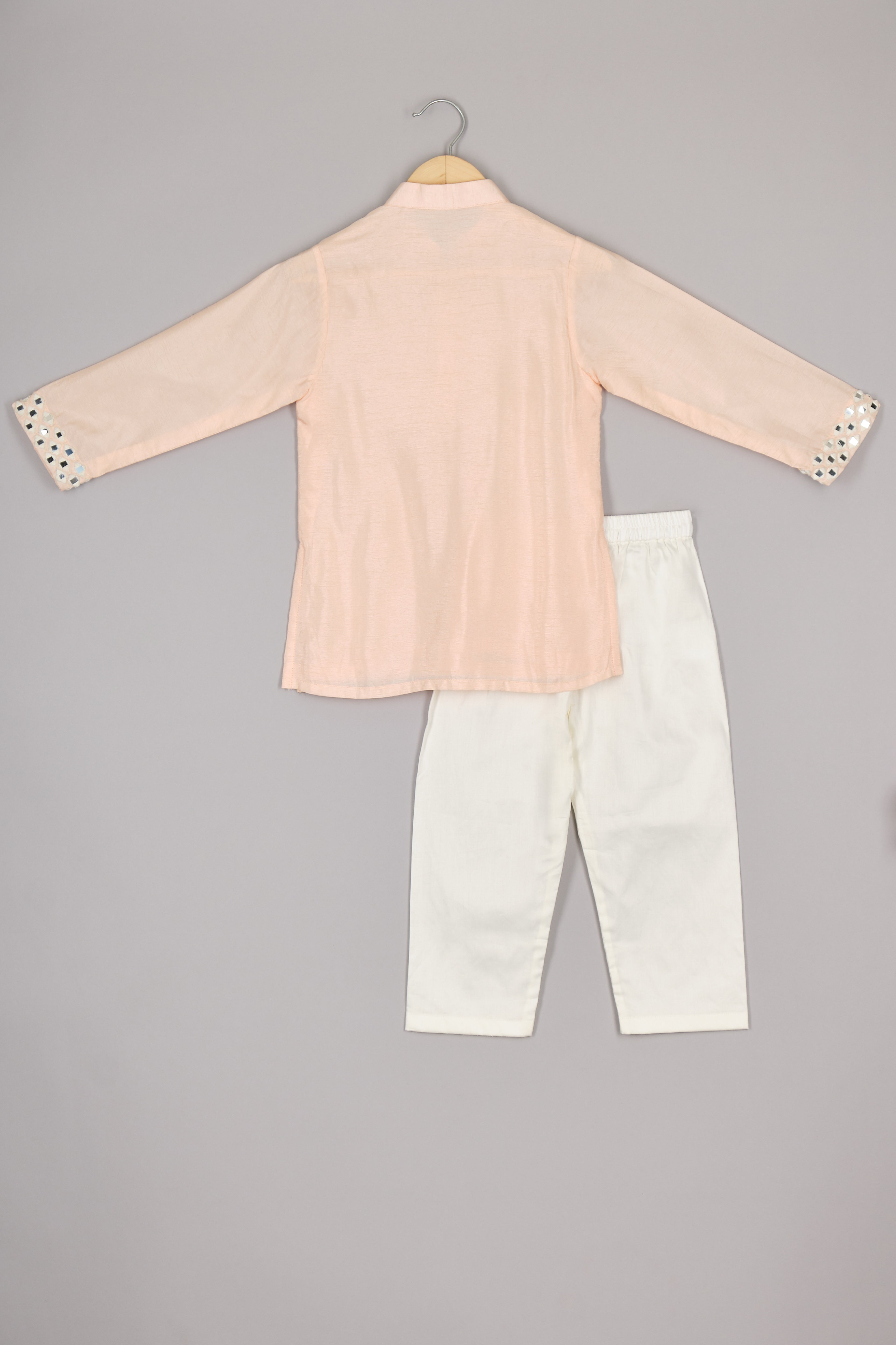 Pink Mirror Kurta And Pajama