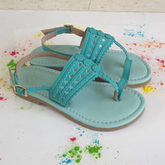 Teal and Light Blue Slipper