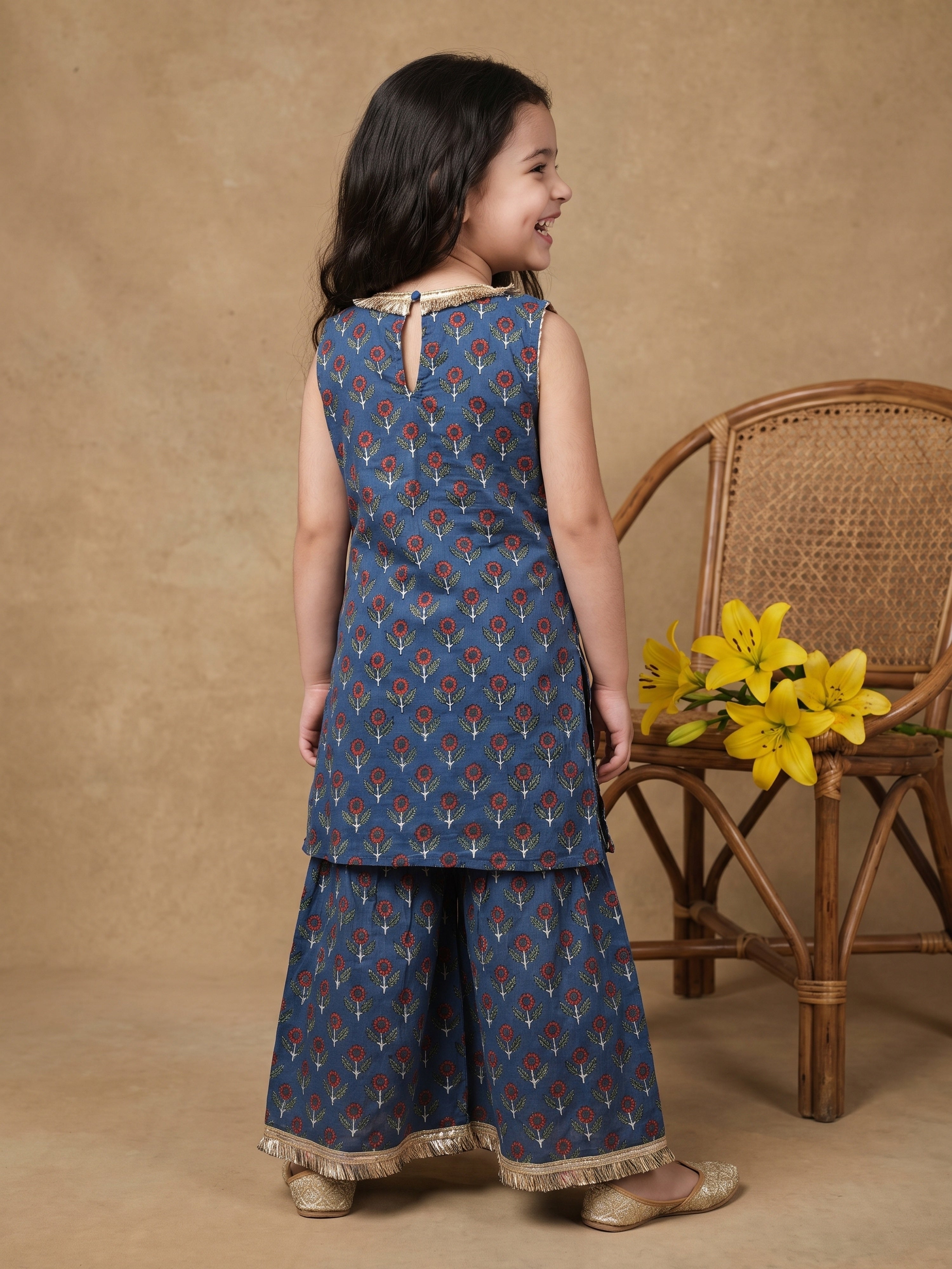 Myra Sunflower Kurta Flare Pant