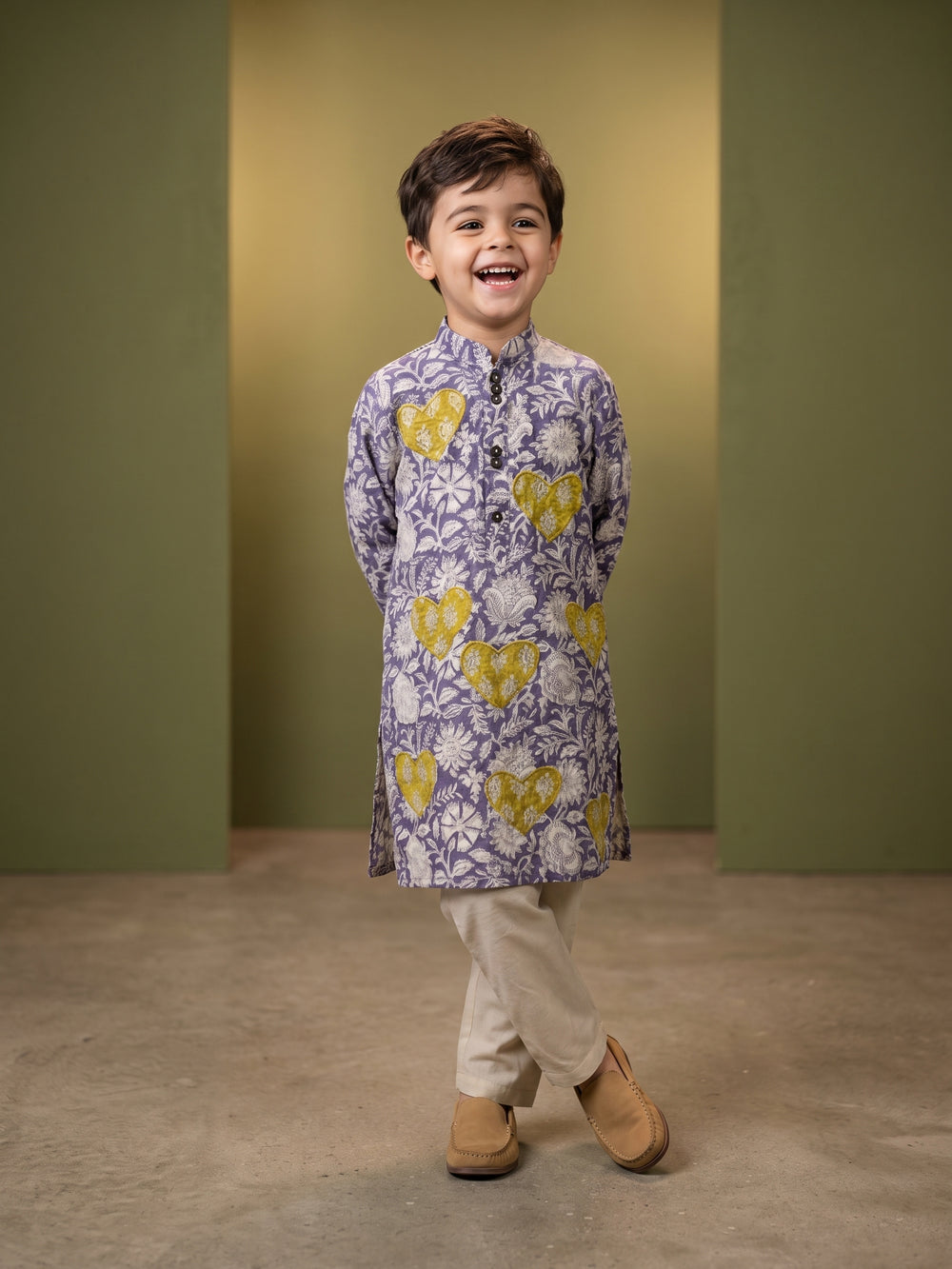 Kiaan Heart Boys Kurta