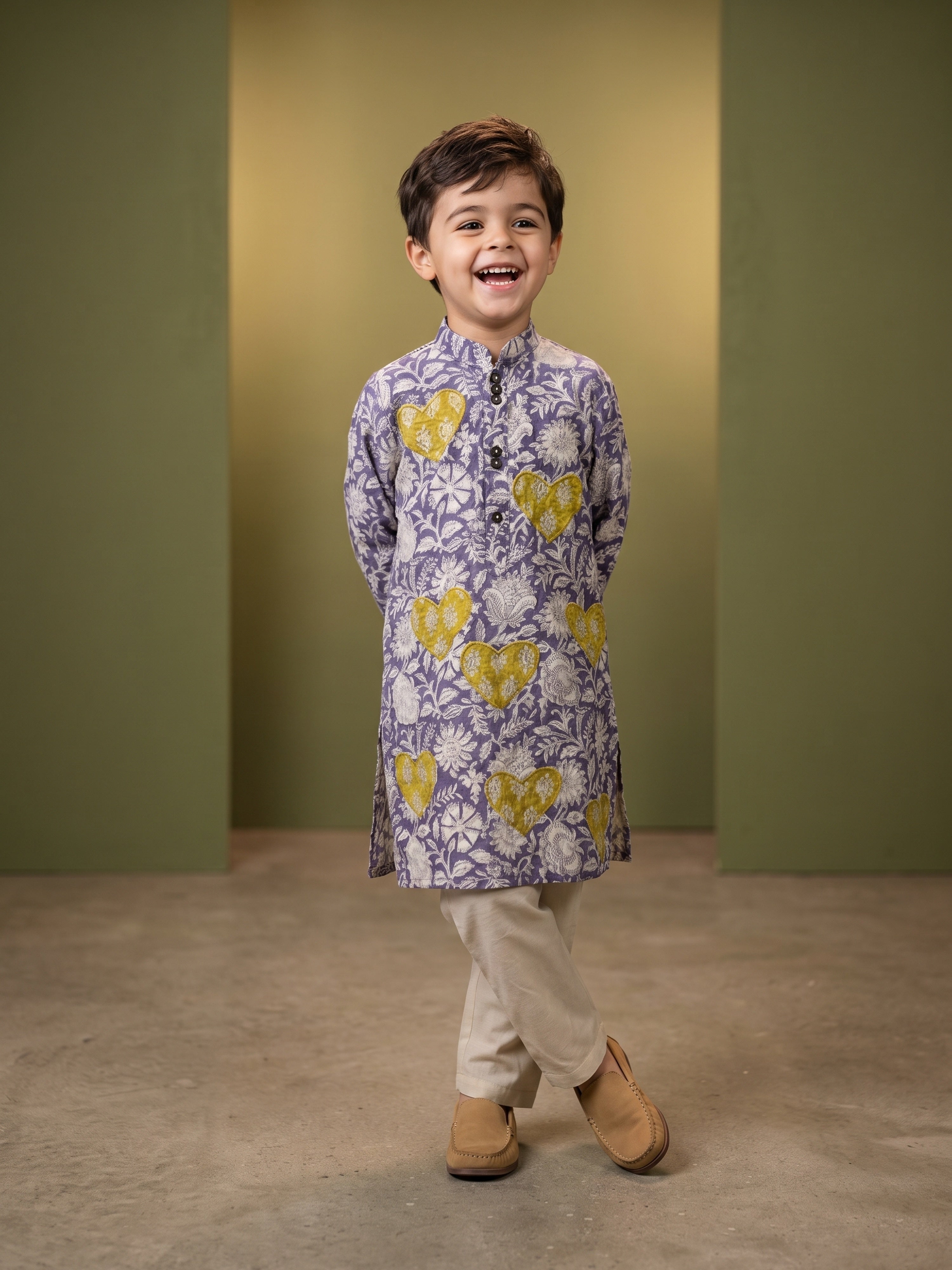 Kiaan Heart Boys Kurta