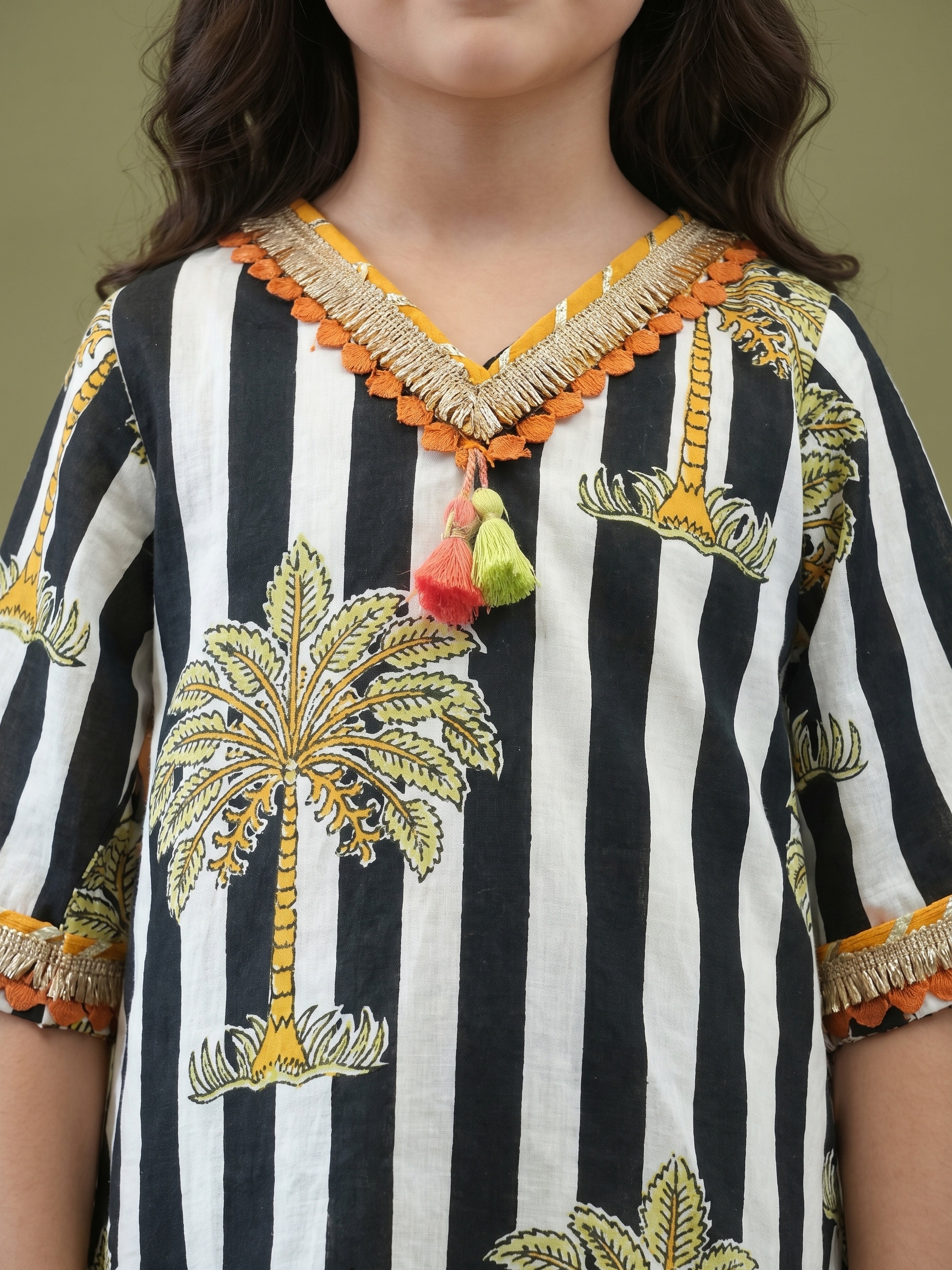 Nysa Coconut Girls Kurta Set