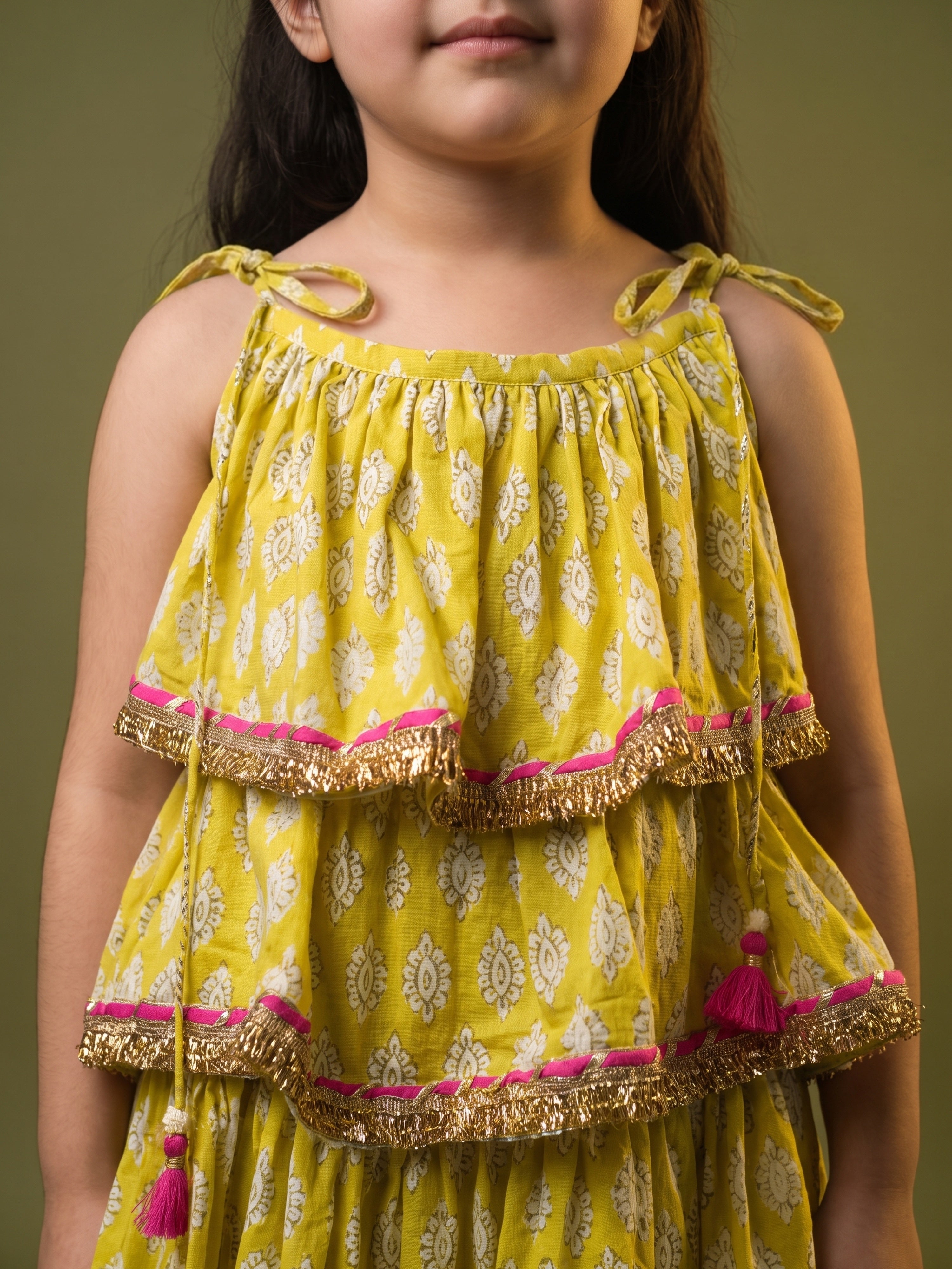 Avni Lime Peplum Set
