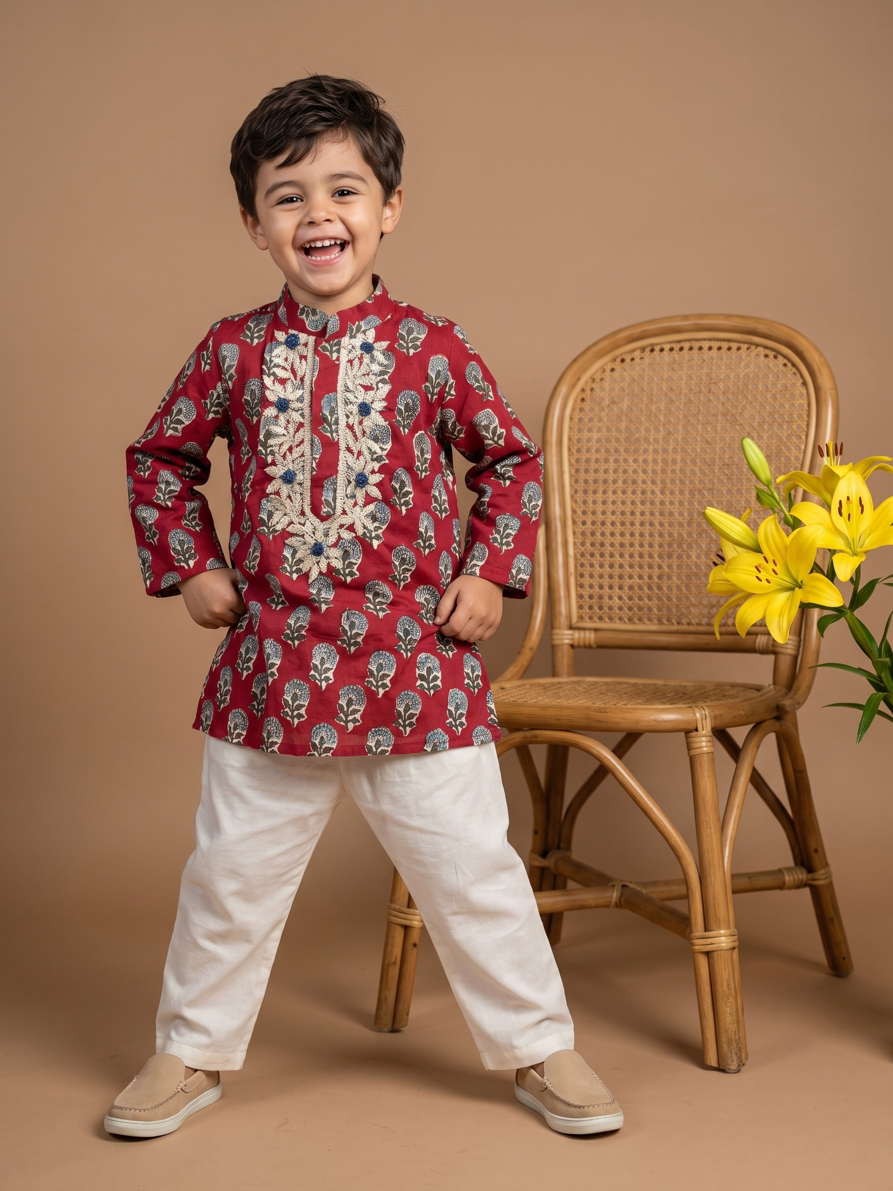 Vikram Gota Kurta Set