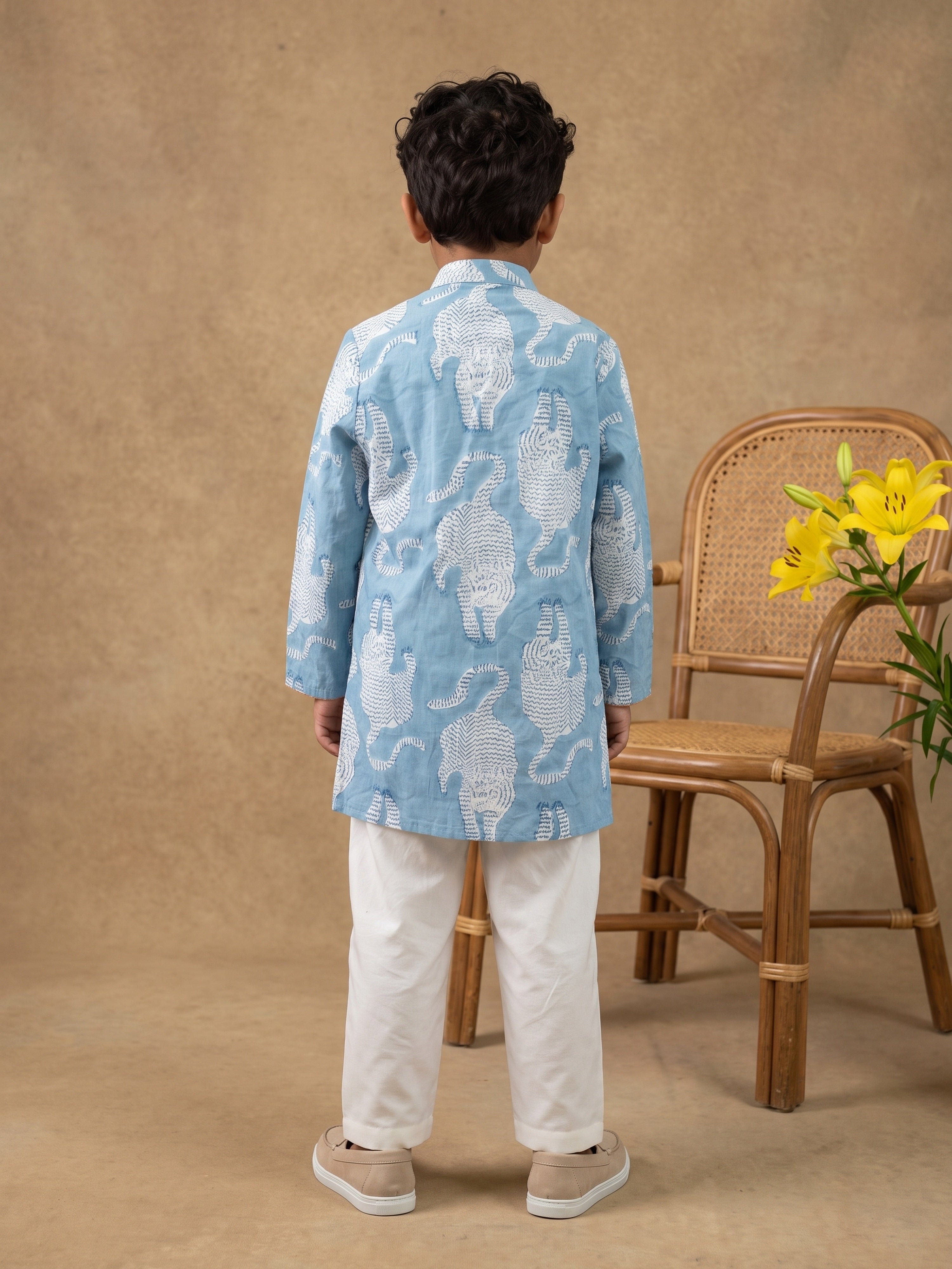 Ayaan Animal Printed Kurta Set