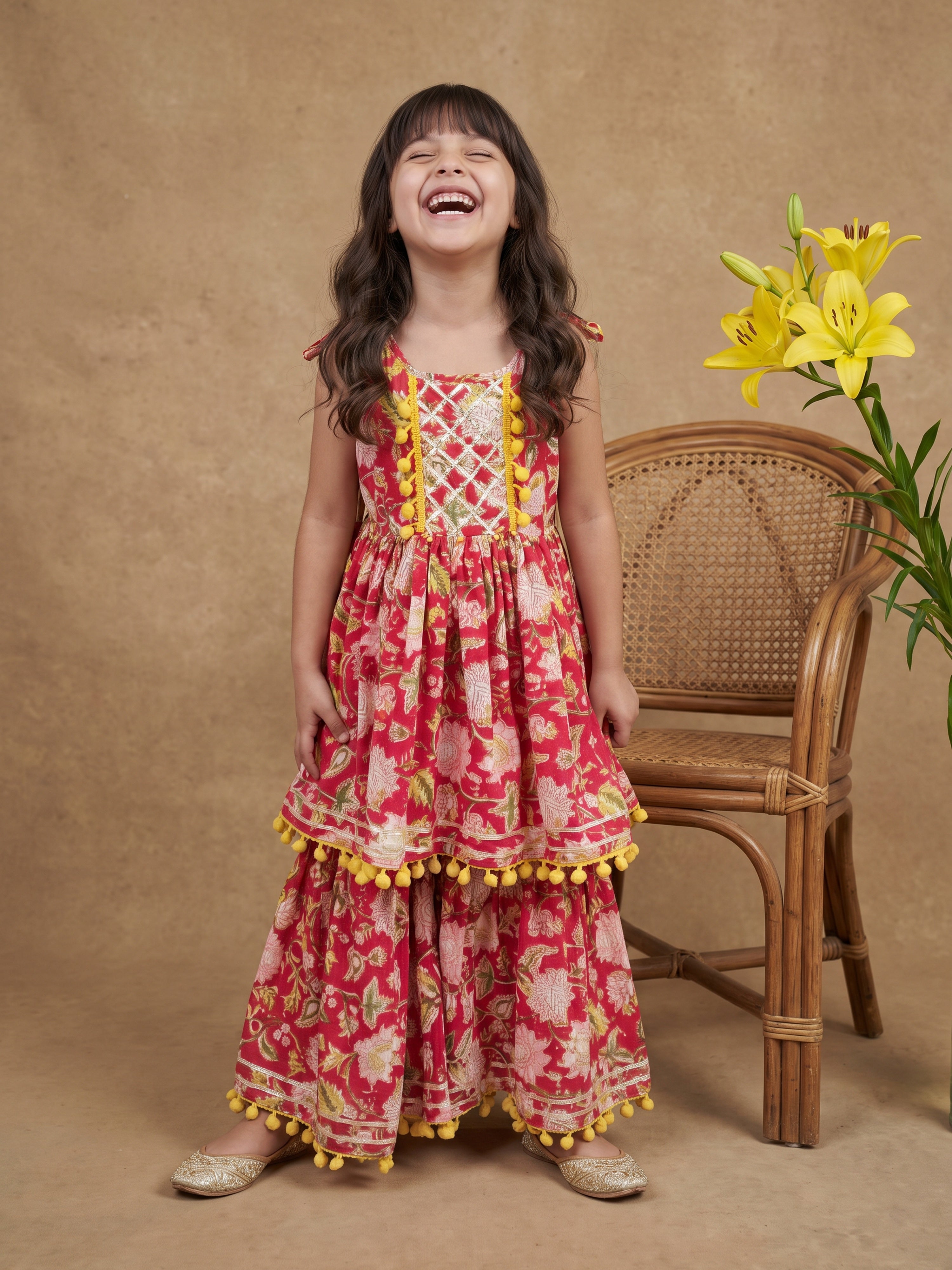 Reya Floral Printed Peplum Set