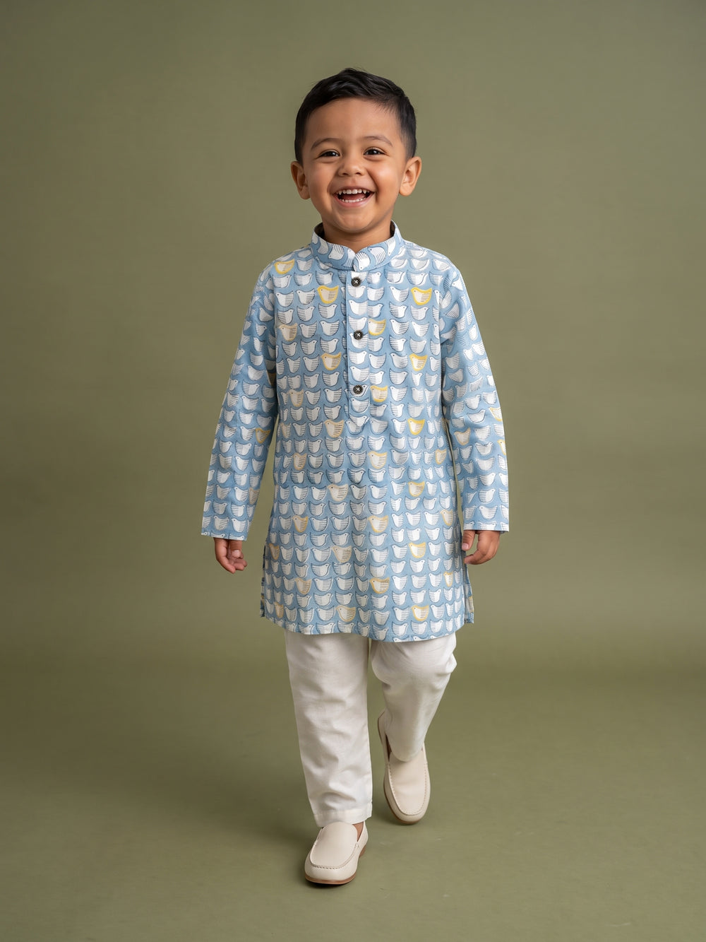 Parth Blue Bird Kurta Set