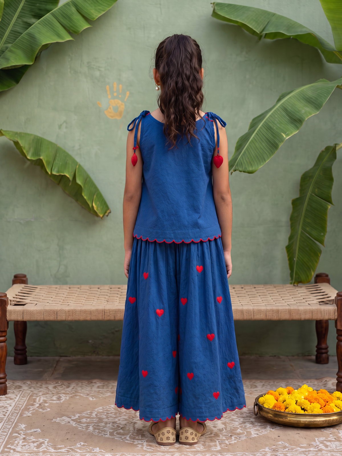 Teen Blue Hearts Top and Pants