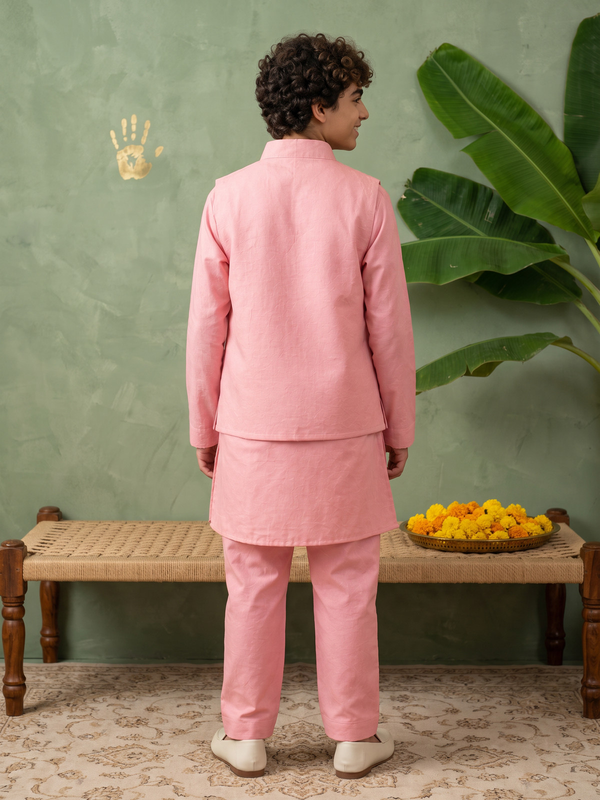 Pink and Lime Jacket Set