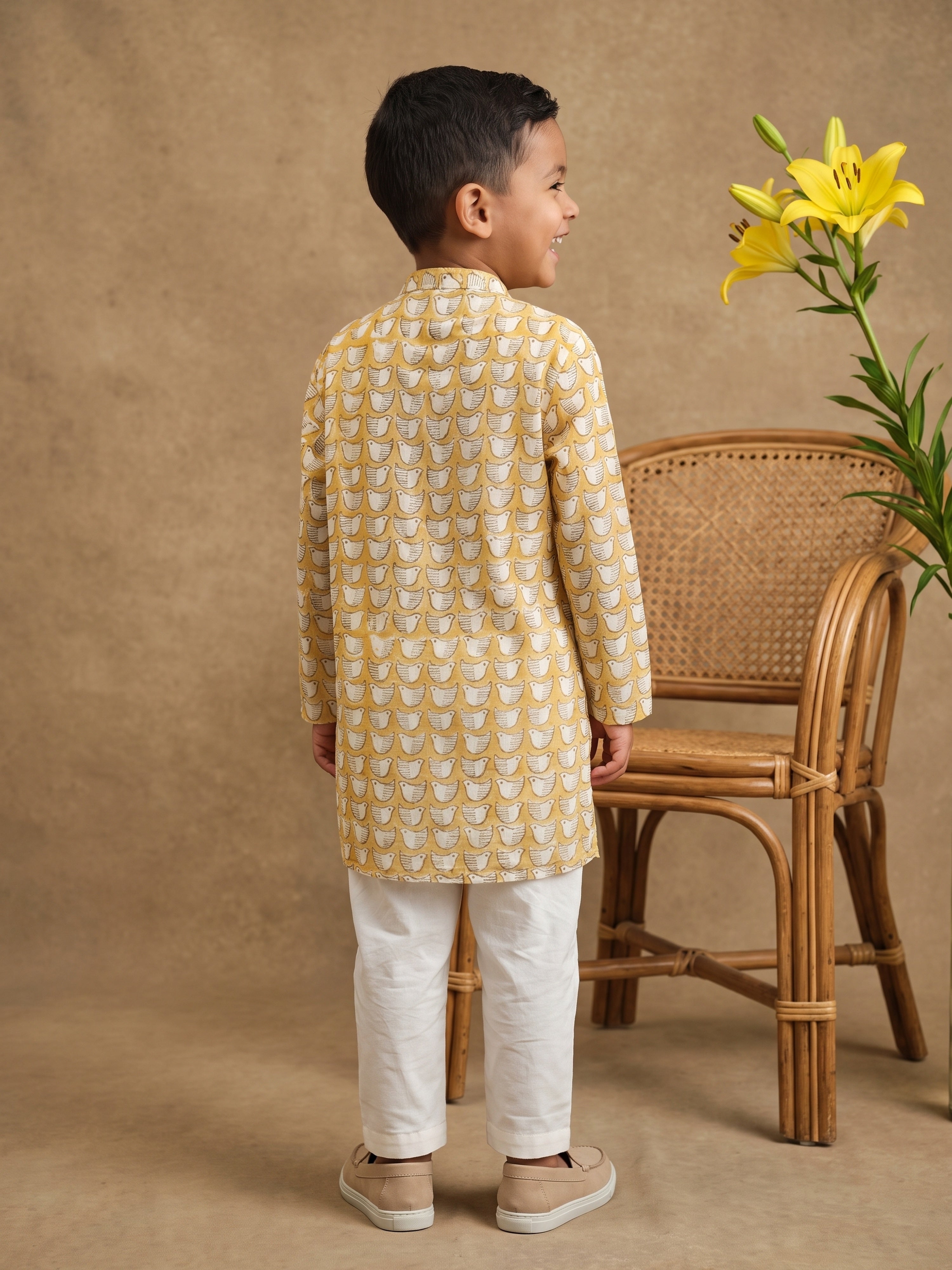 Ved Bird Kurta Set