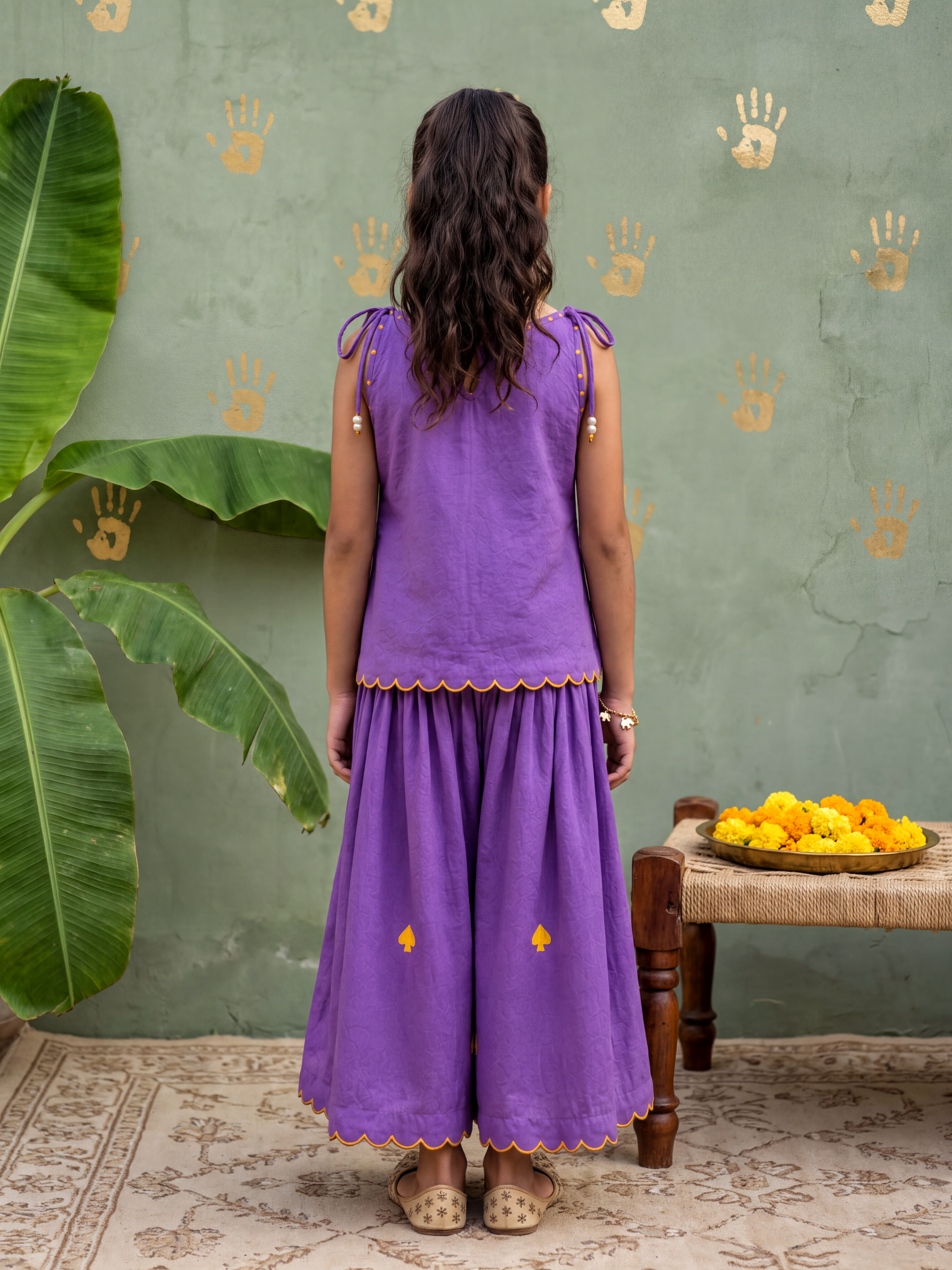 Lavender Spades Top and Pants Set