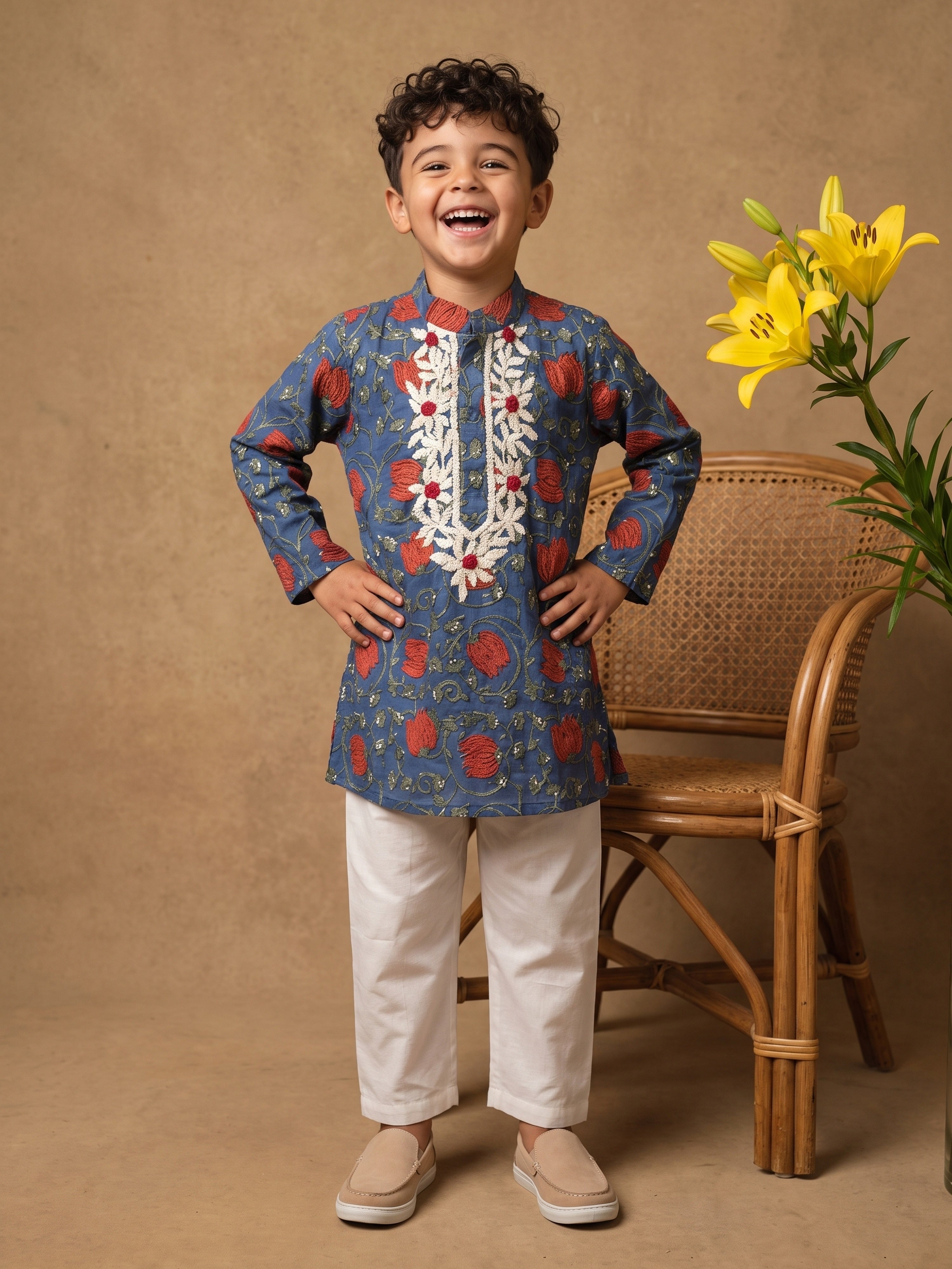 Arjun Lotus Kurta Pyjama