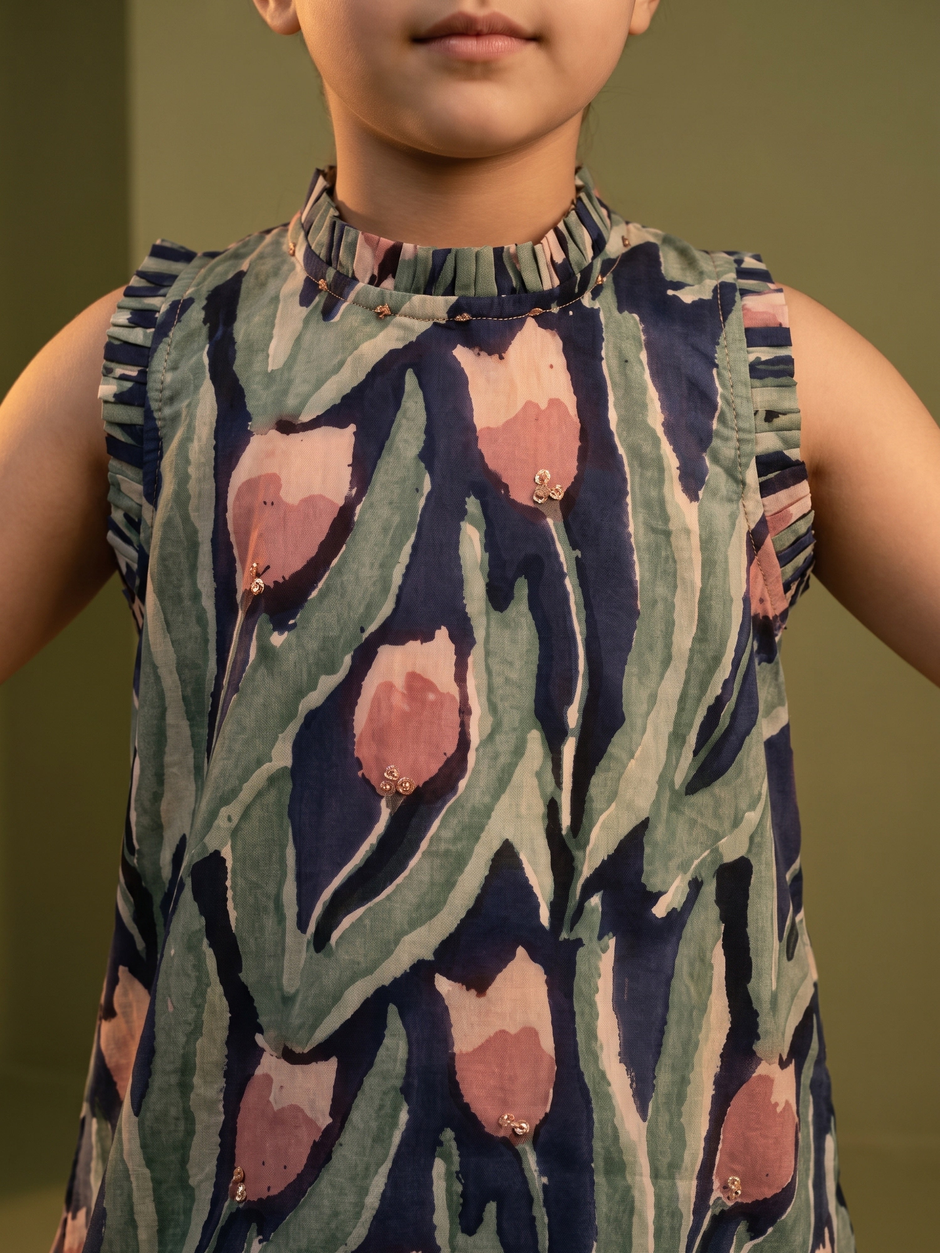 Navya Tulip Printed Kurta Dhoti Pant