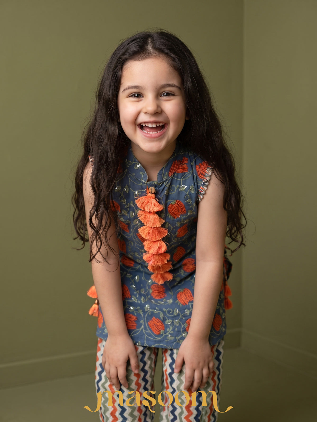 Mahi Blue Lotus Kurta Set