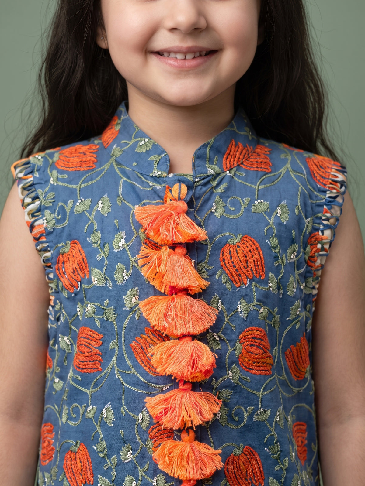Mahi Blue Lotus Kurta Set