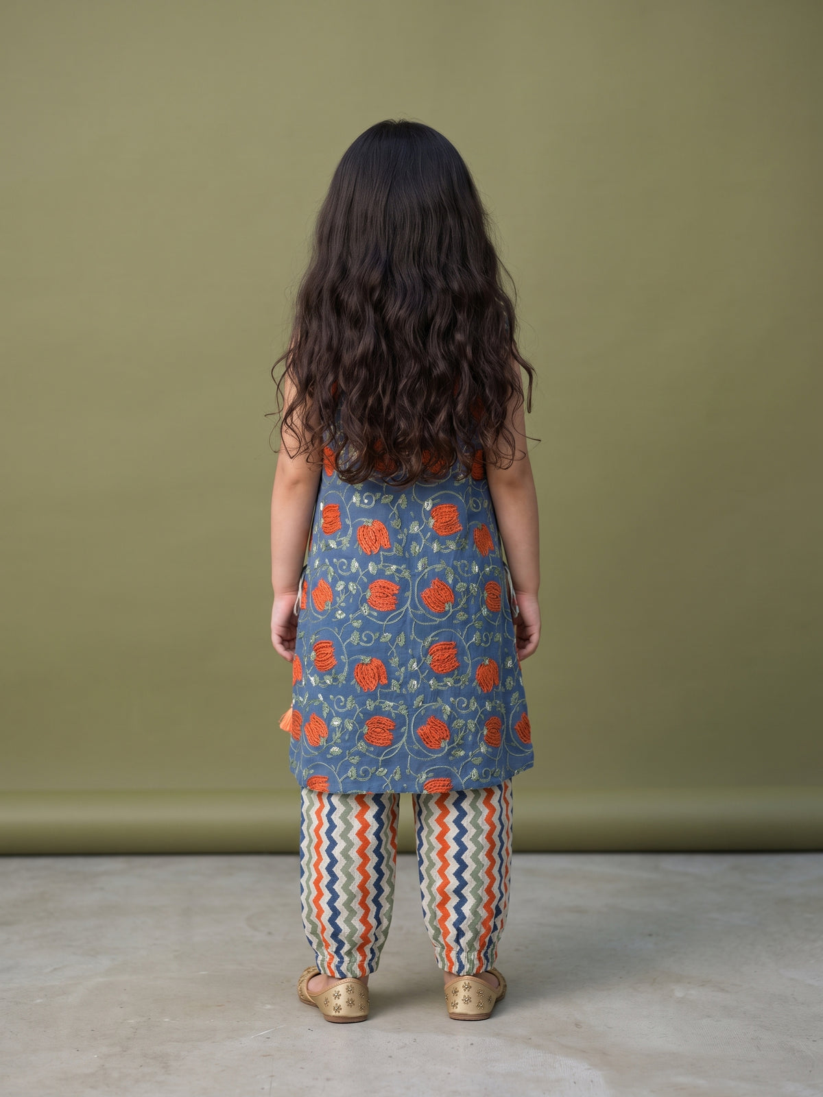 Mahi Blue Lotus Kurta Set