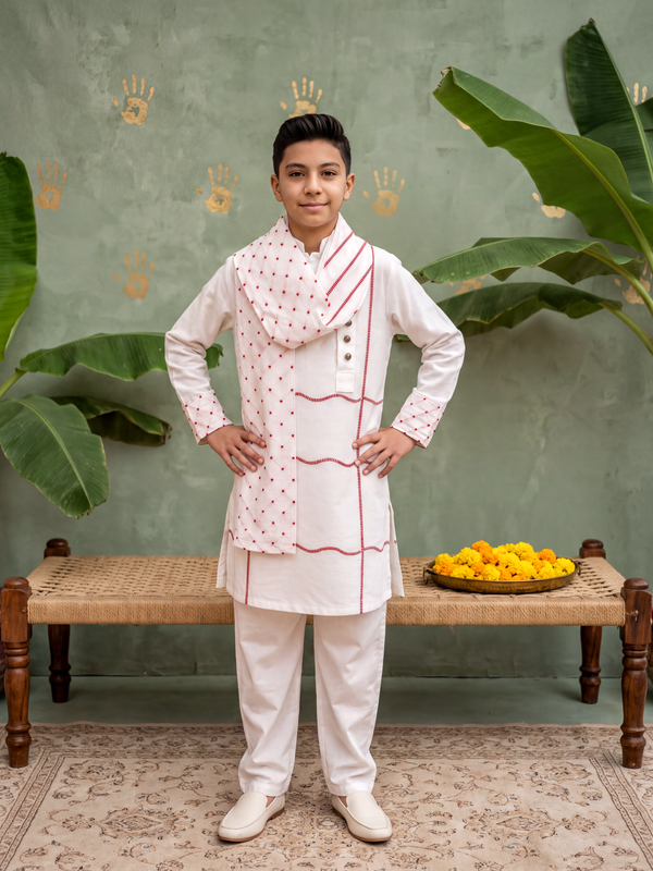 Teen Drape Kurta Set