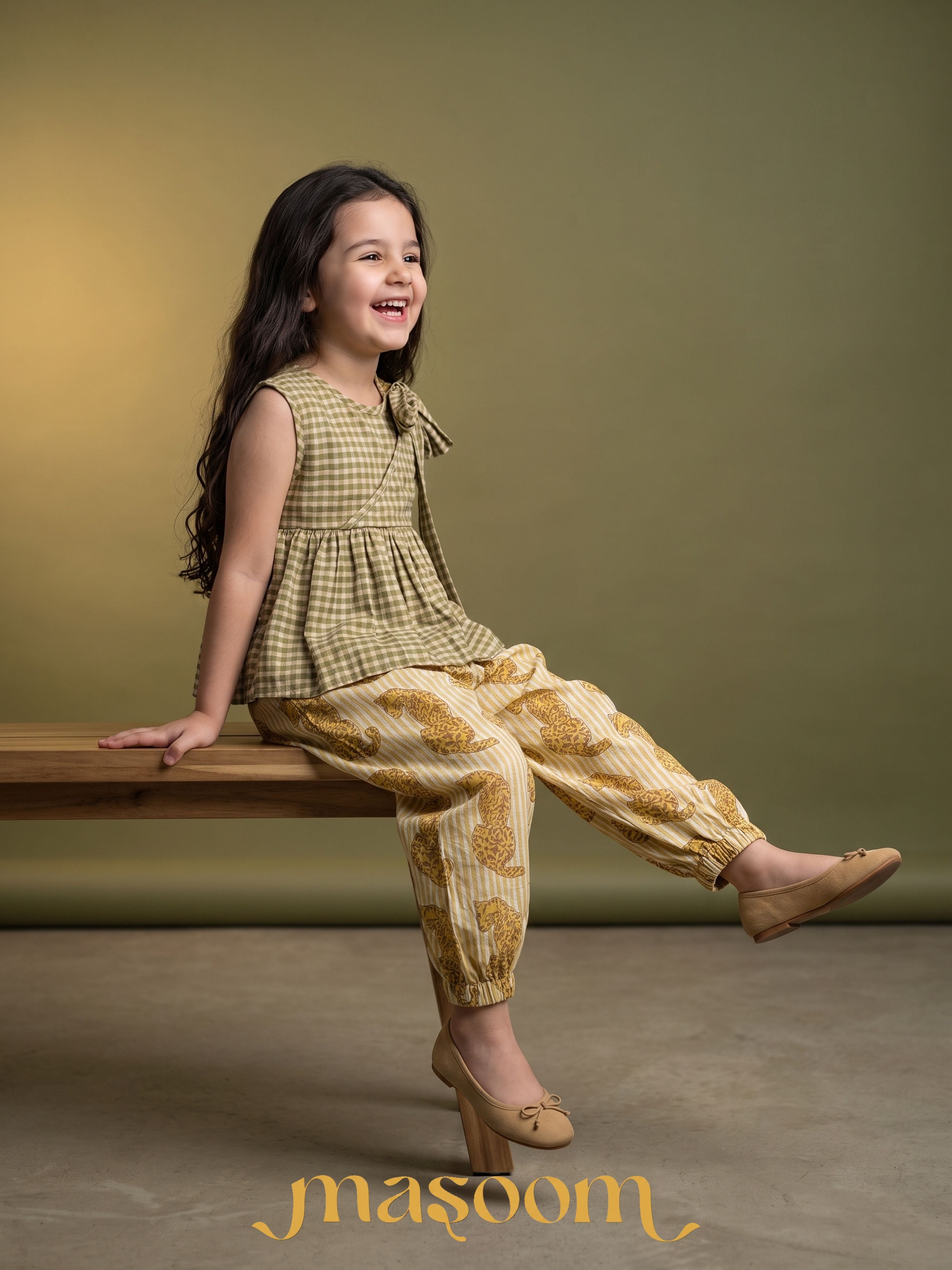 Noor Checked Top and Joggers