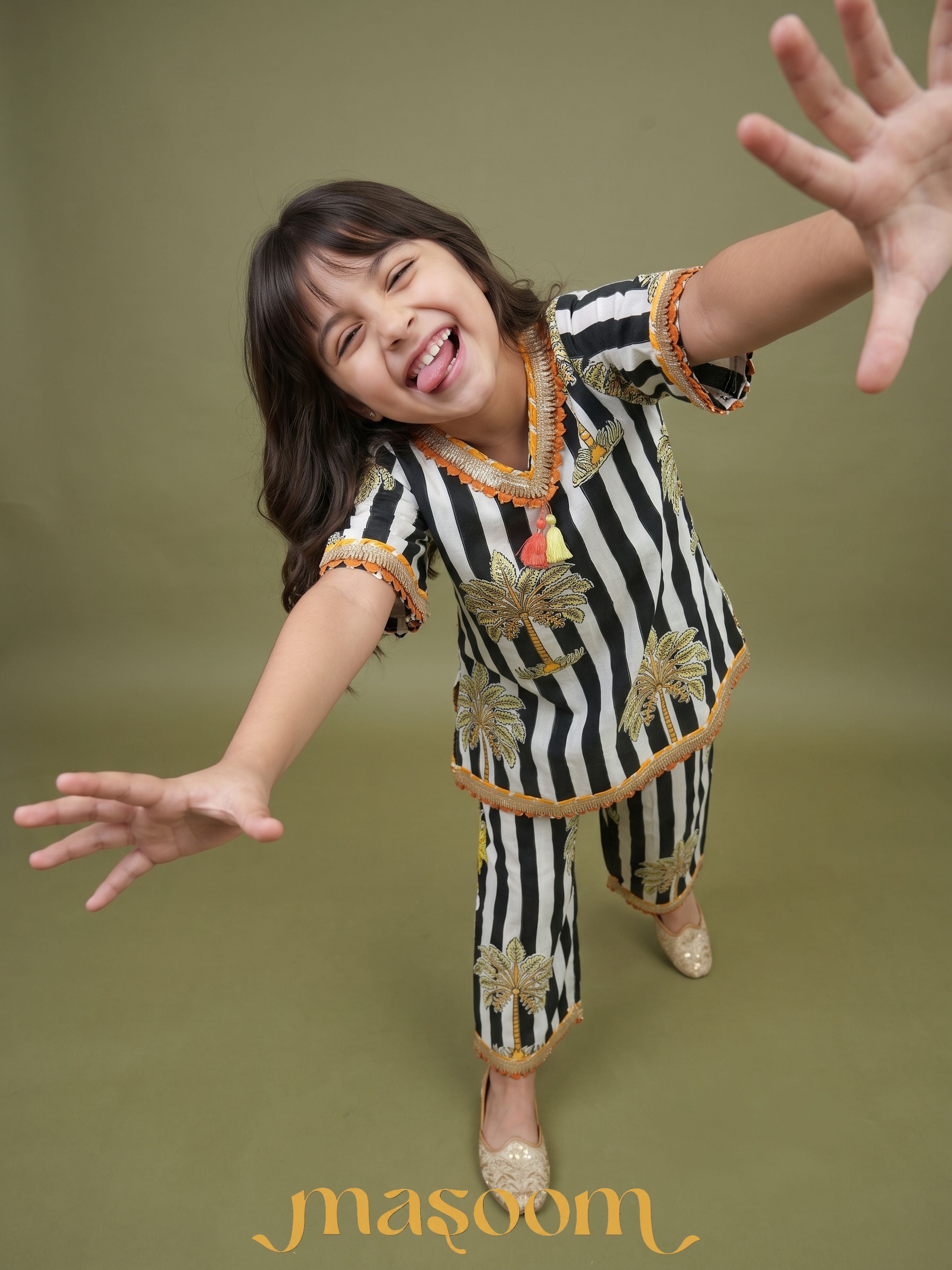 Nysa Coconut Girls Kurta Set