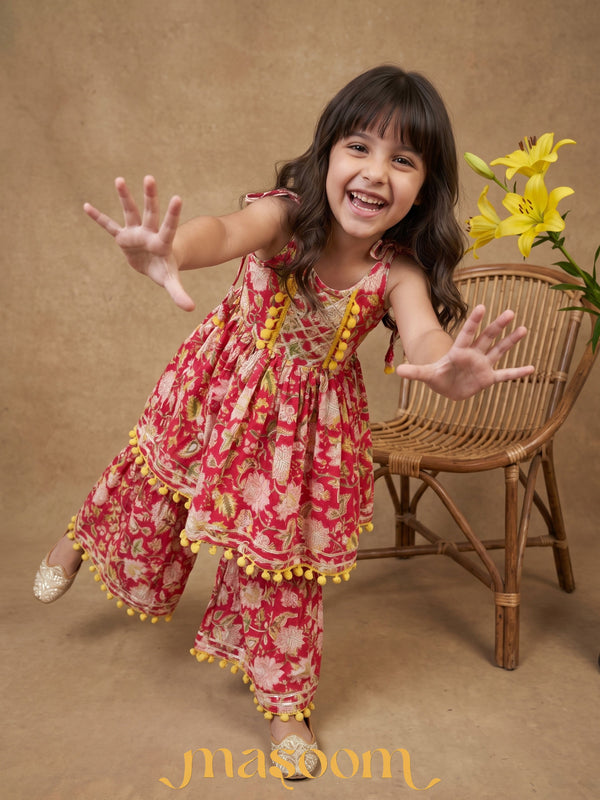 Reya Floral Printed Peplum Set