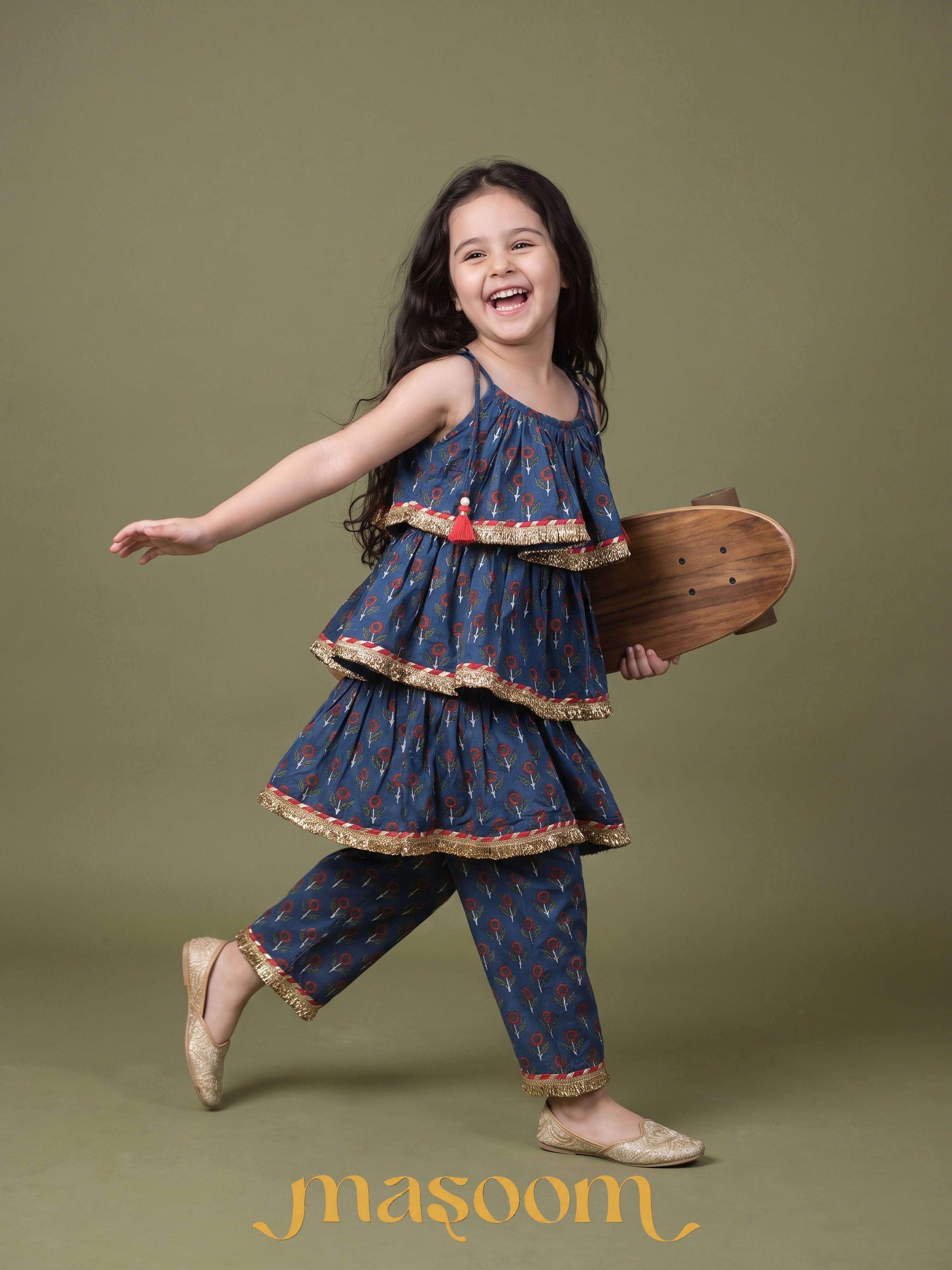 Nysa SunFlower Peplum Set