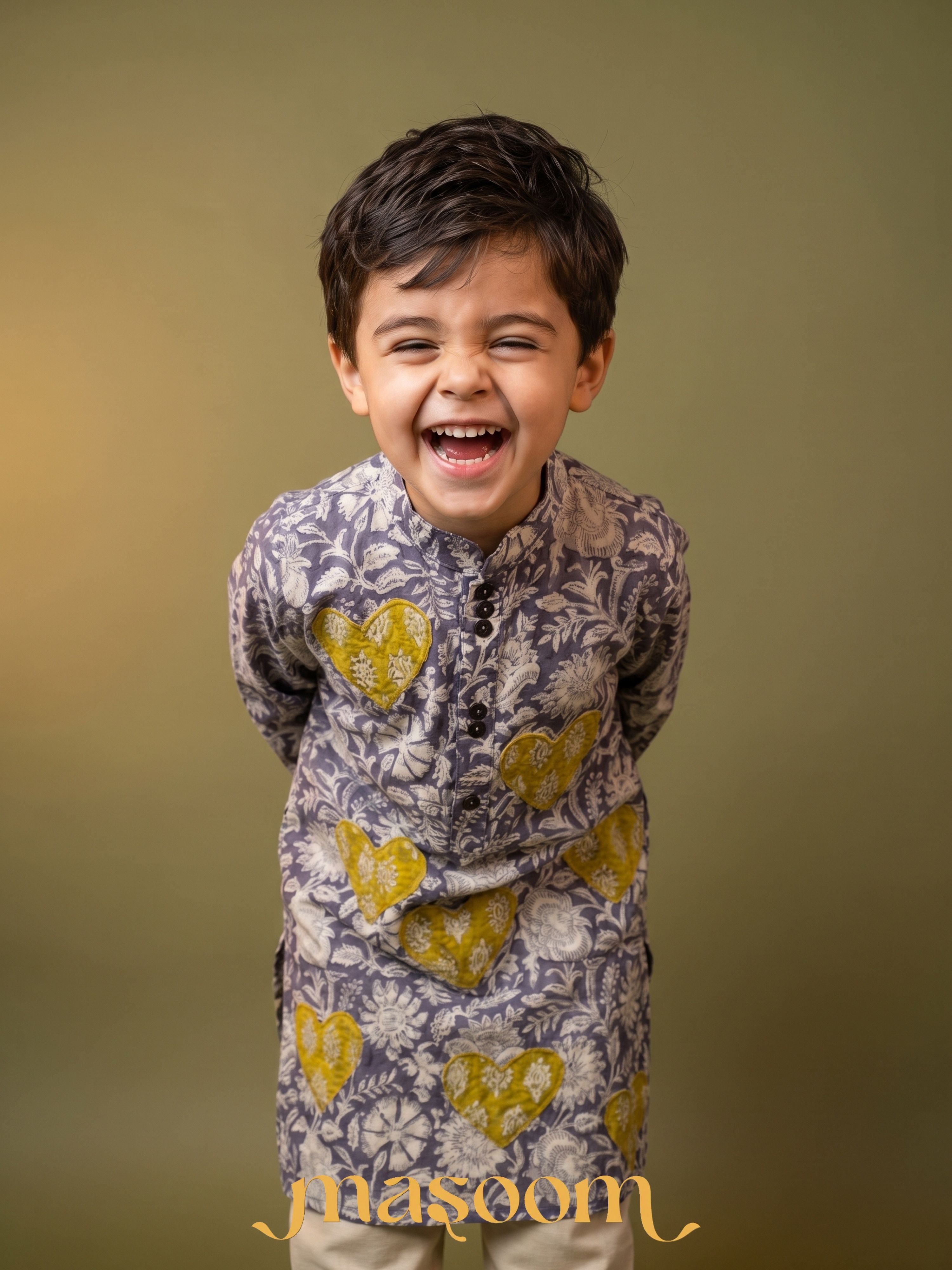 Kiaan Heart Boys Kurta