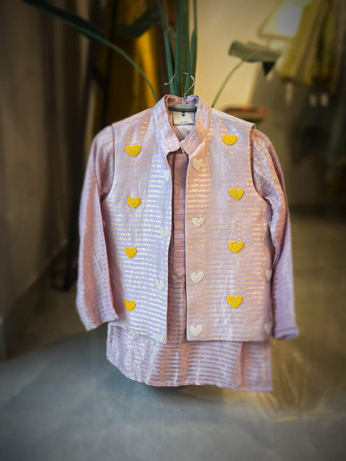 Heart Jacket Kurta Set