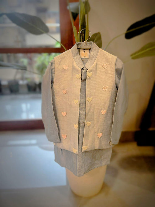 Hearts Jacket Kurta Set