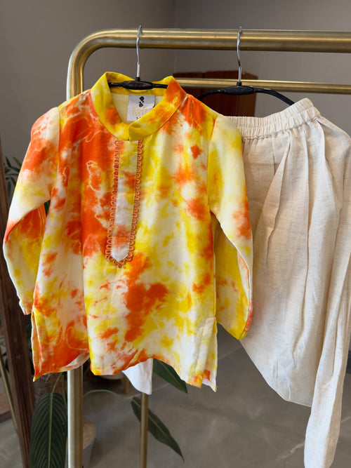 Tie Dye Kurta Patiala