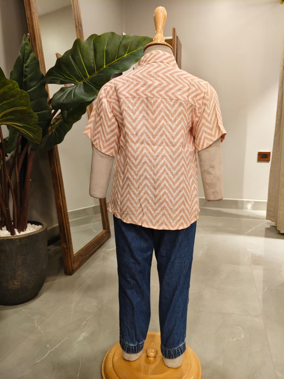 DUST PINK LINEN ROBORT SHIRT