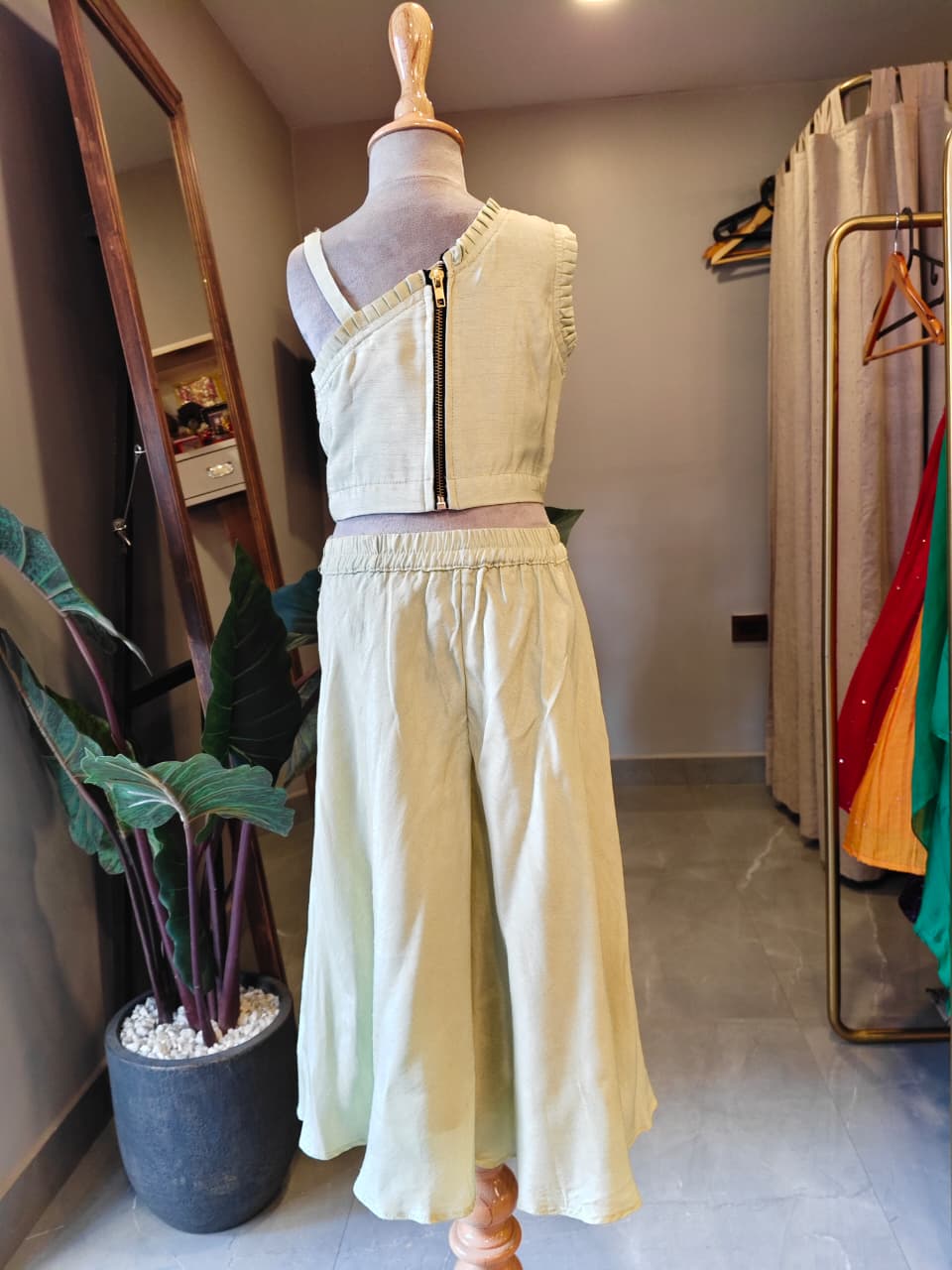 Green top Flare Pant for 2 Years Old