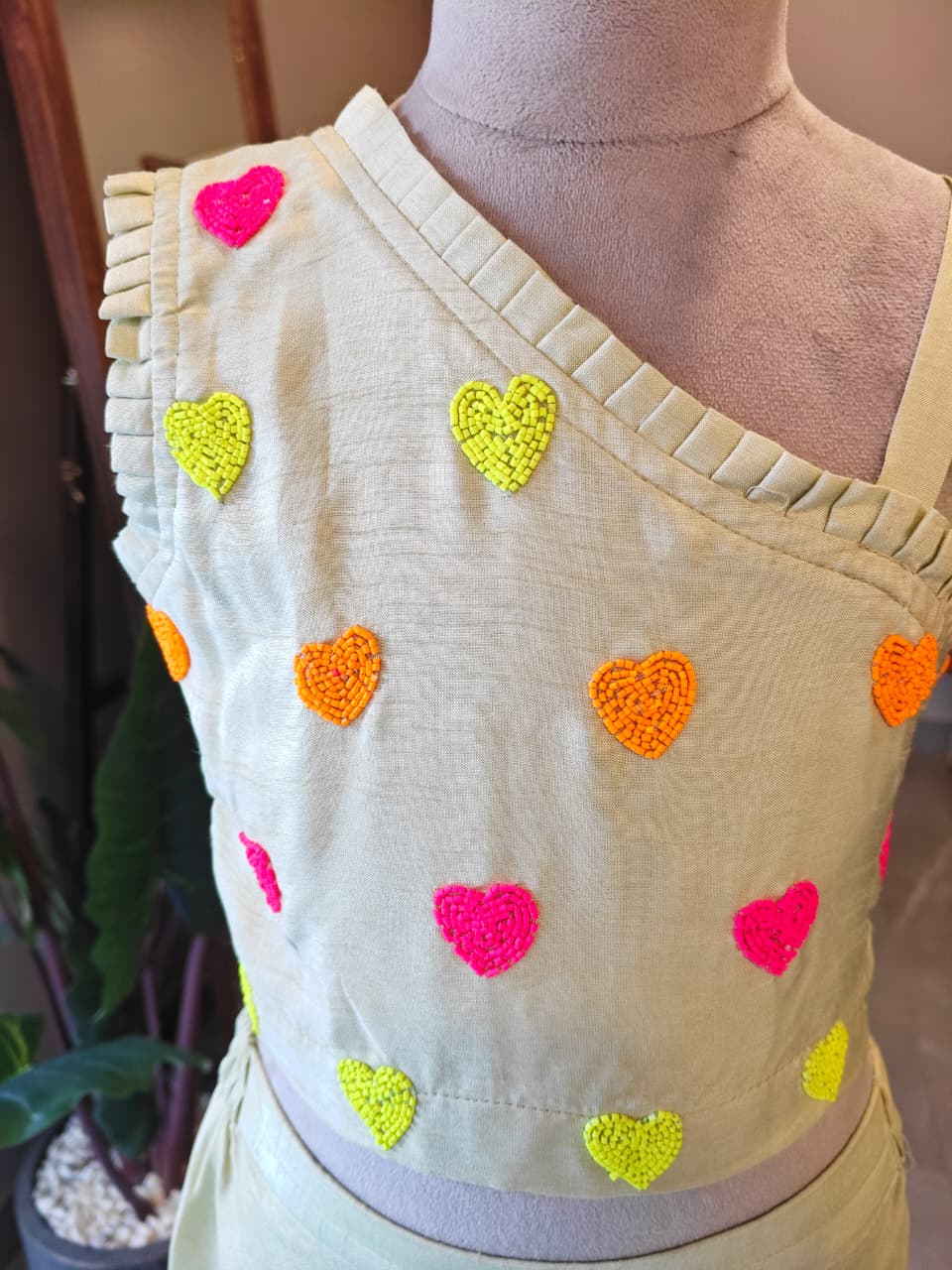 Green top Flare Pant for 2 Years Old