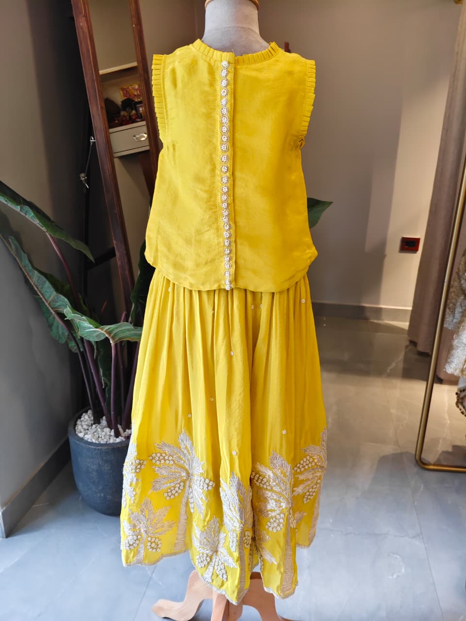 YELLOW COCONUT TOP & PANT for 4 Years Old
