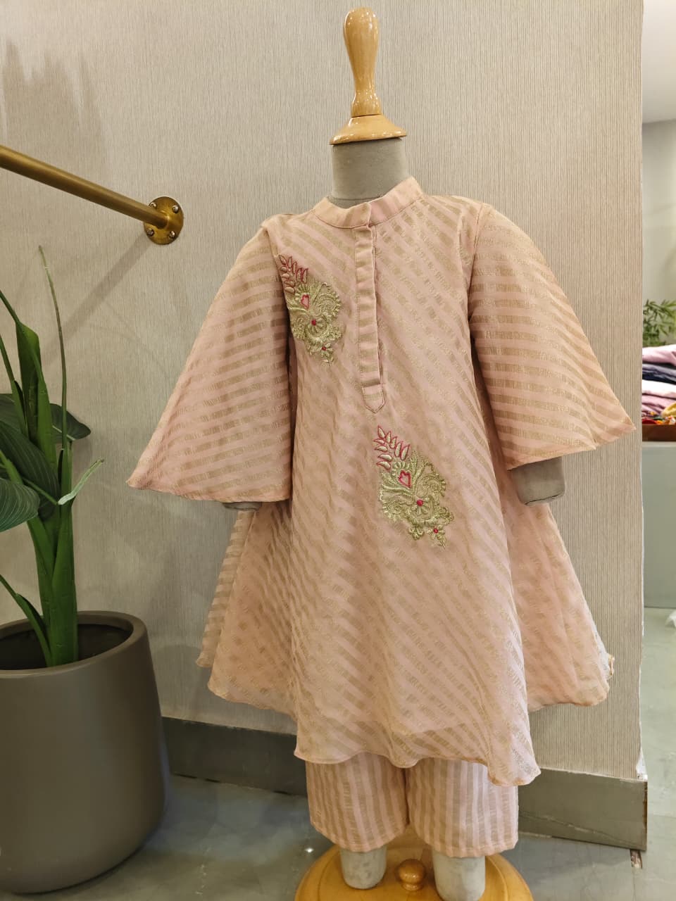 Peach Kurta and Pant for 2 Years Old