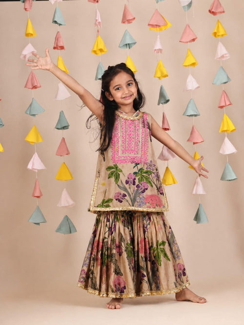 Gota Lace Kurta Sharara