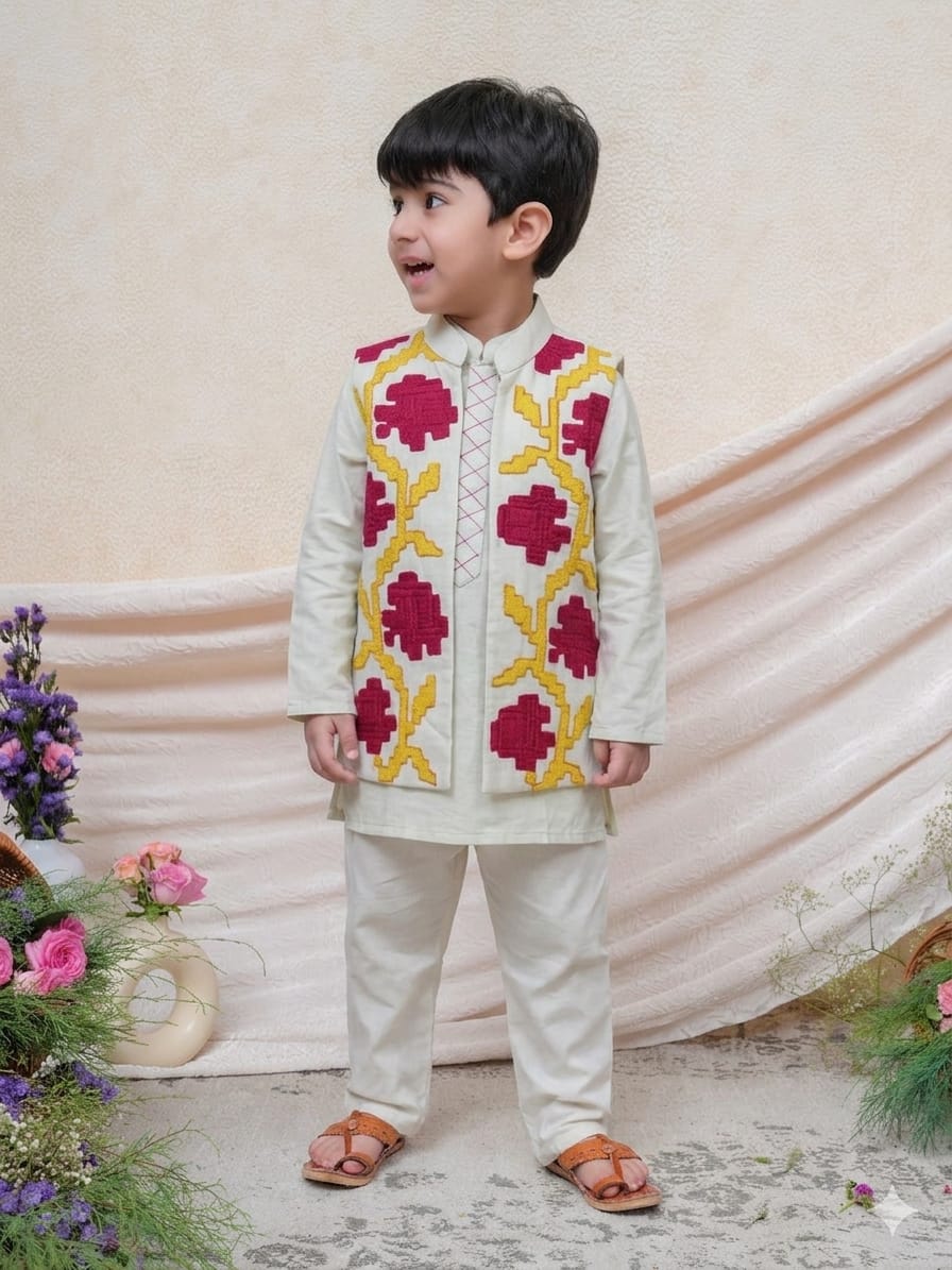 Mint Kurta and Jacket Set