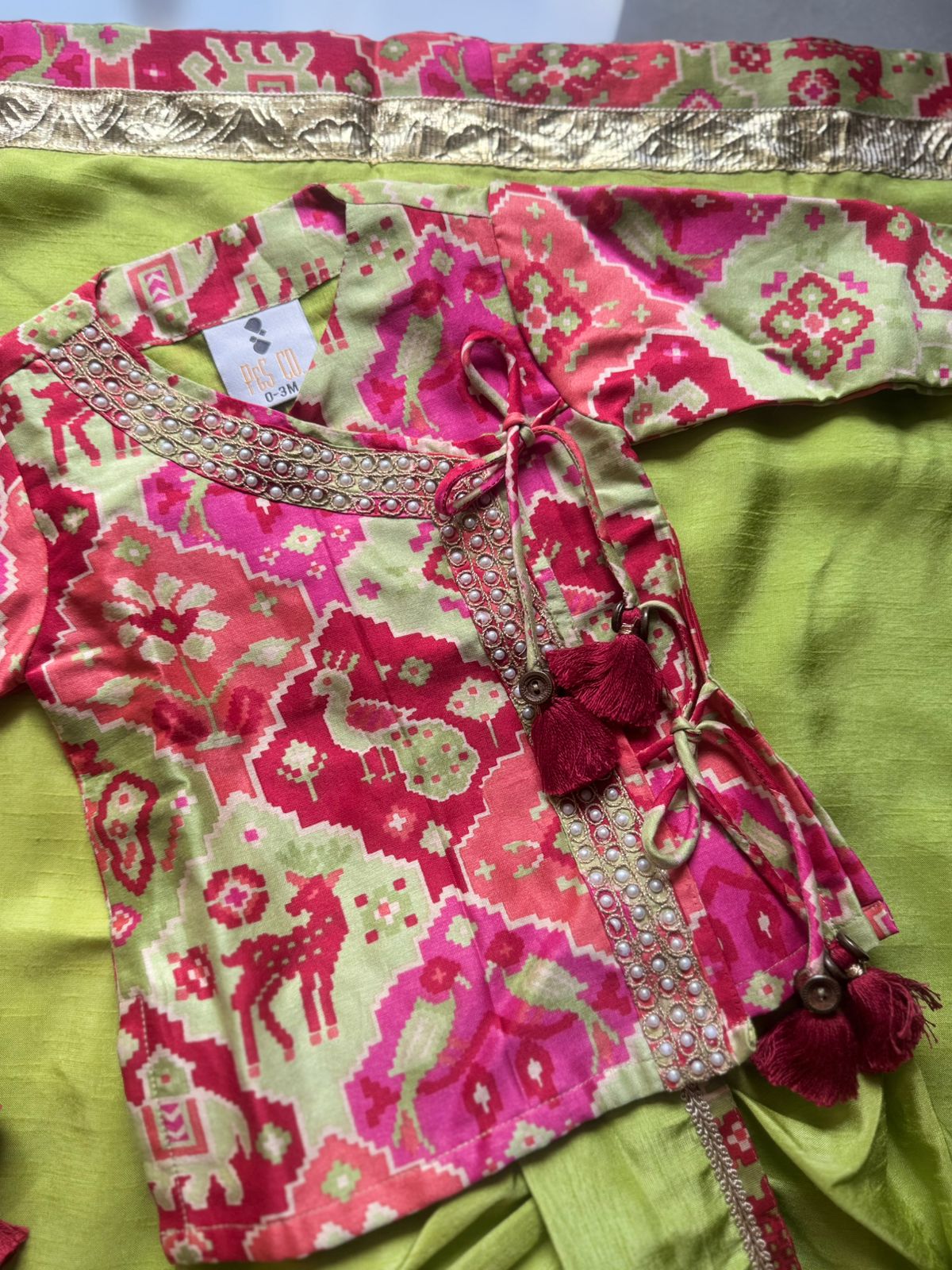 Patola Printed Jamna Set For Boys
