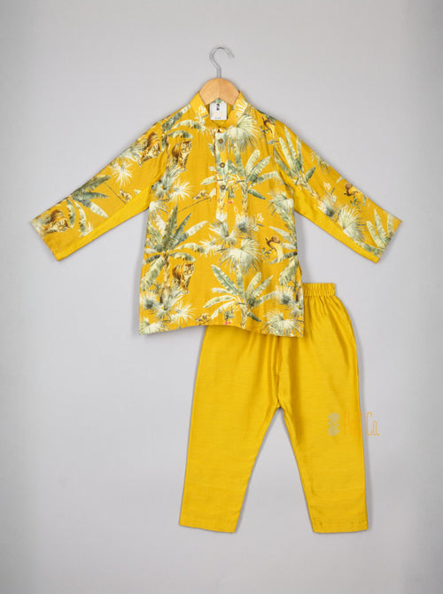 Tiger Print Kurta Pyjama - RTS