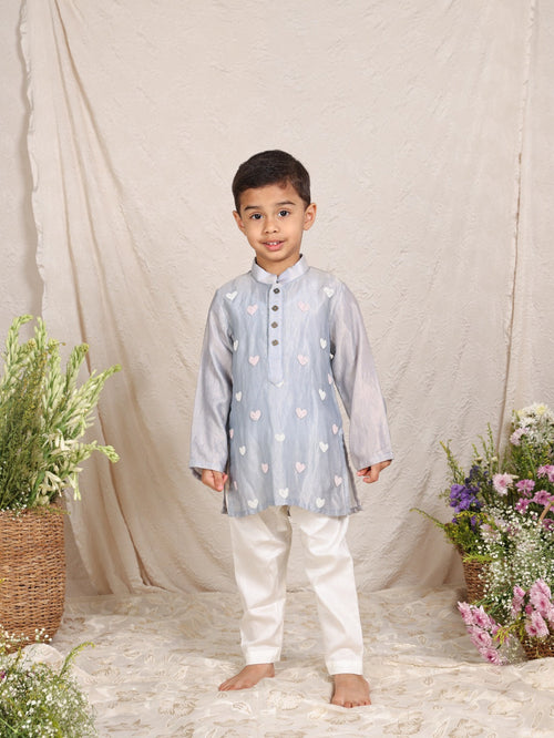 Powder Blue Kurta Set