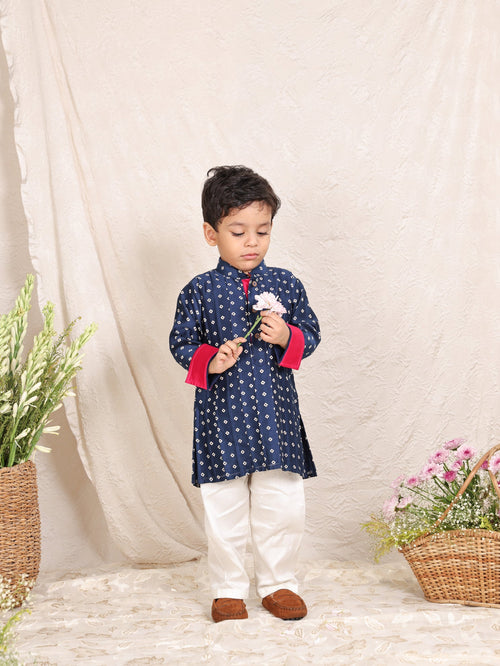 Pintuck Detailed Kurta Set
