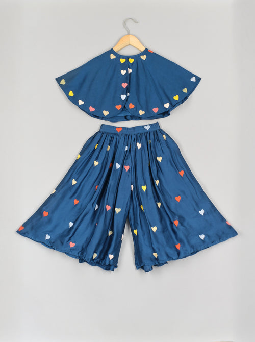 Blue Top Flare Pant